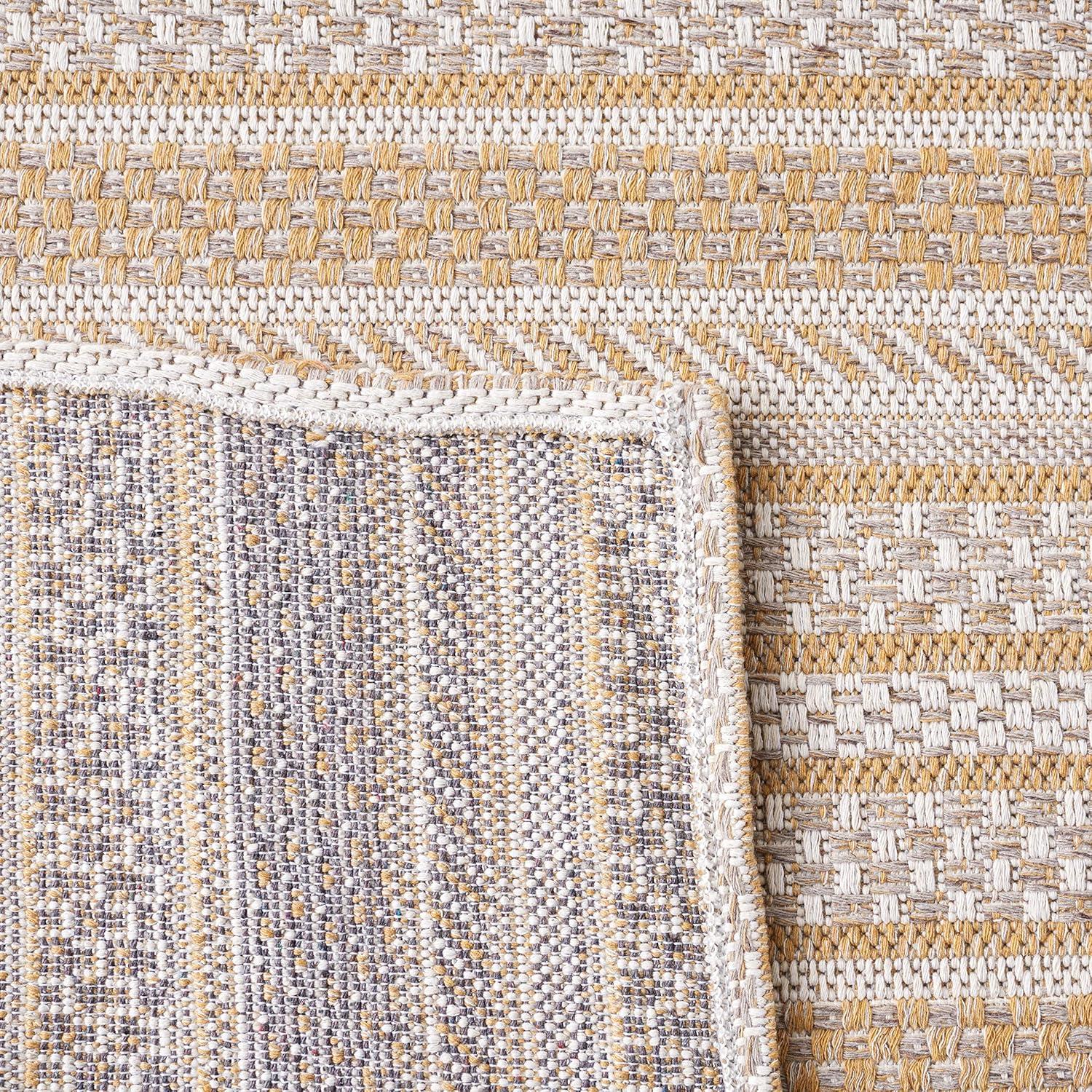 Martha Stewart Rugs Martha Stewart 412 100% Cotton Striped Rug