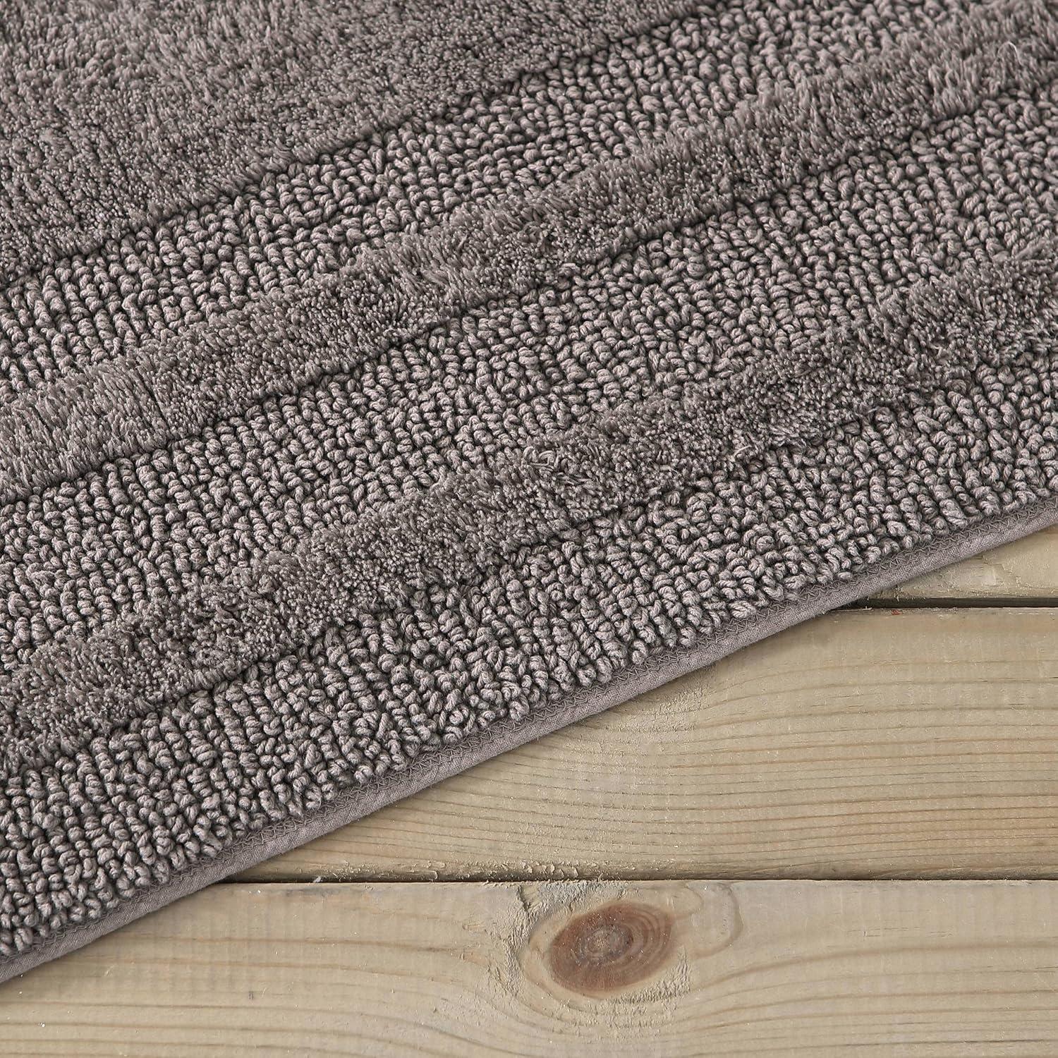22"x60" Logan Bath Rug Brown - Eddie Bauer: Cotton Tufted, Machine Washable, Latex Backing, Lightweight