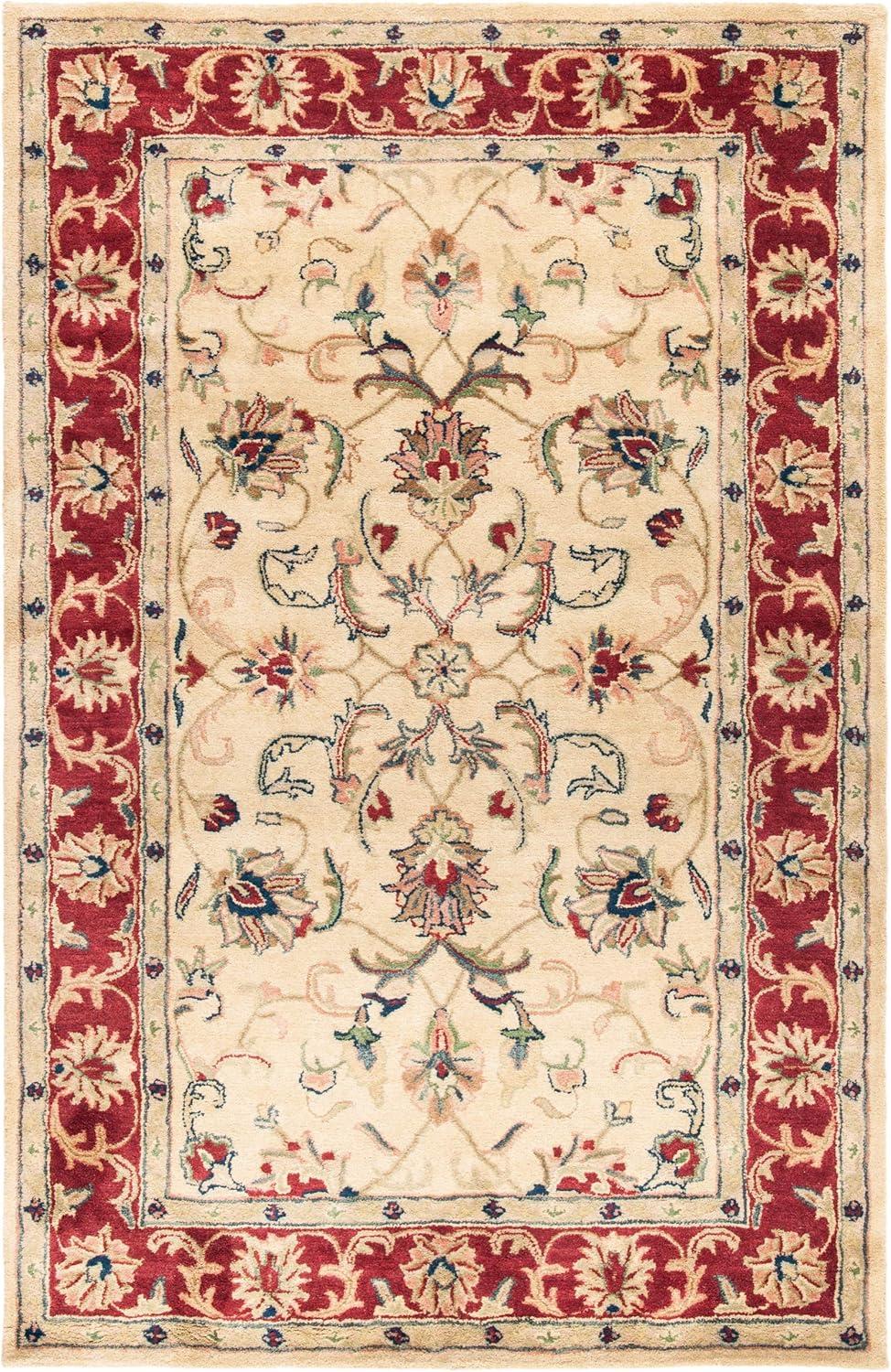 SAFAVIEH Classic Nicholas Oriental Wool Area Rug, Gold/Red, 4' x 6'