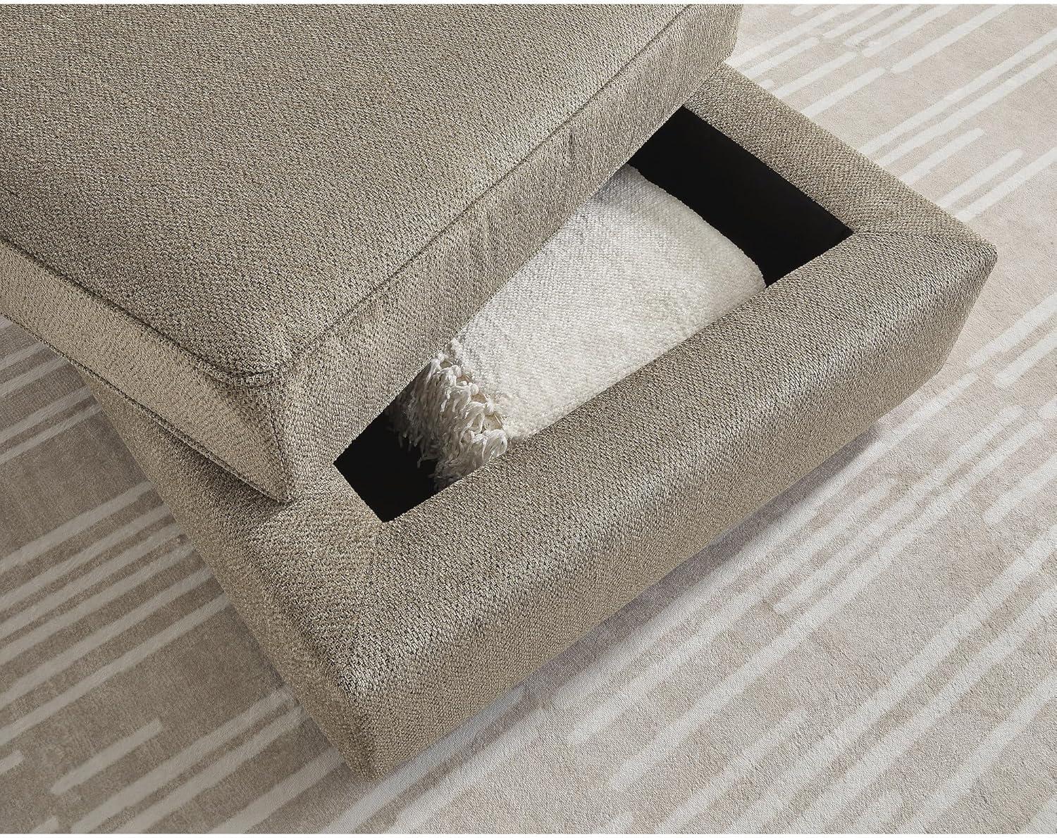 Latitude Run® Orleanne Upholstered Ottoman