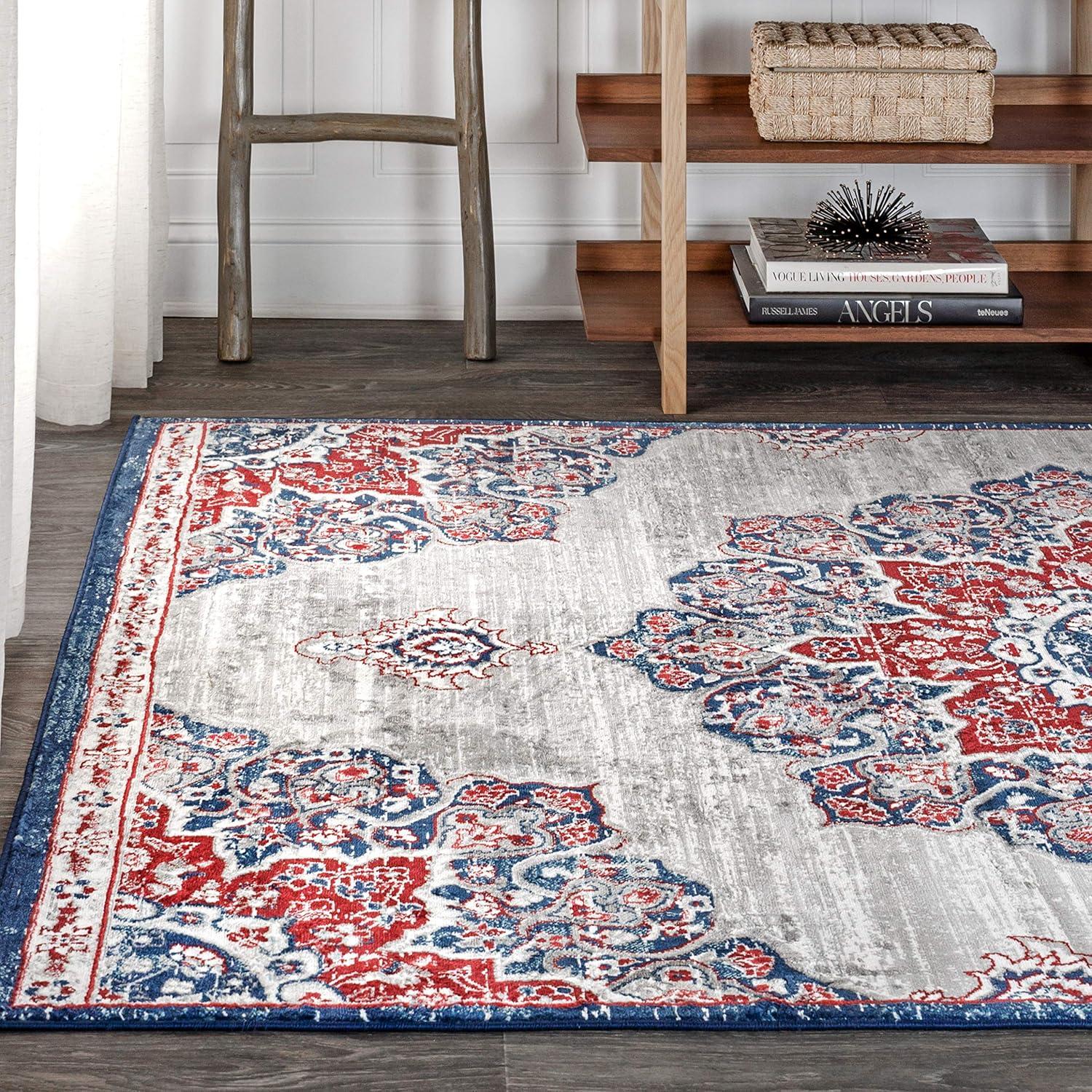 Modern Persian Vintage Moroccan Medallion Runner Rug - JONATHAN Y