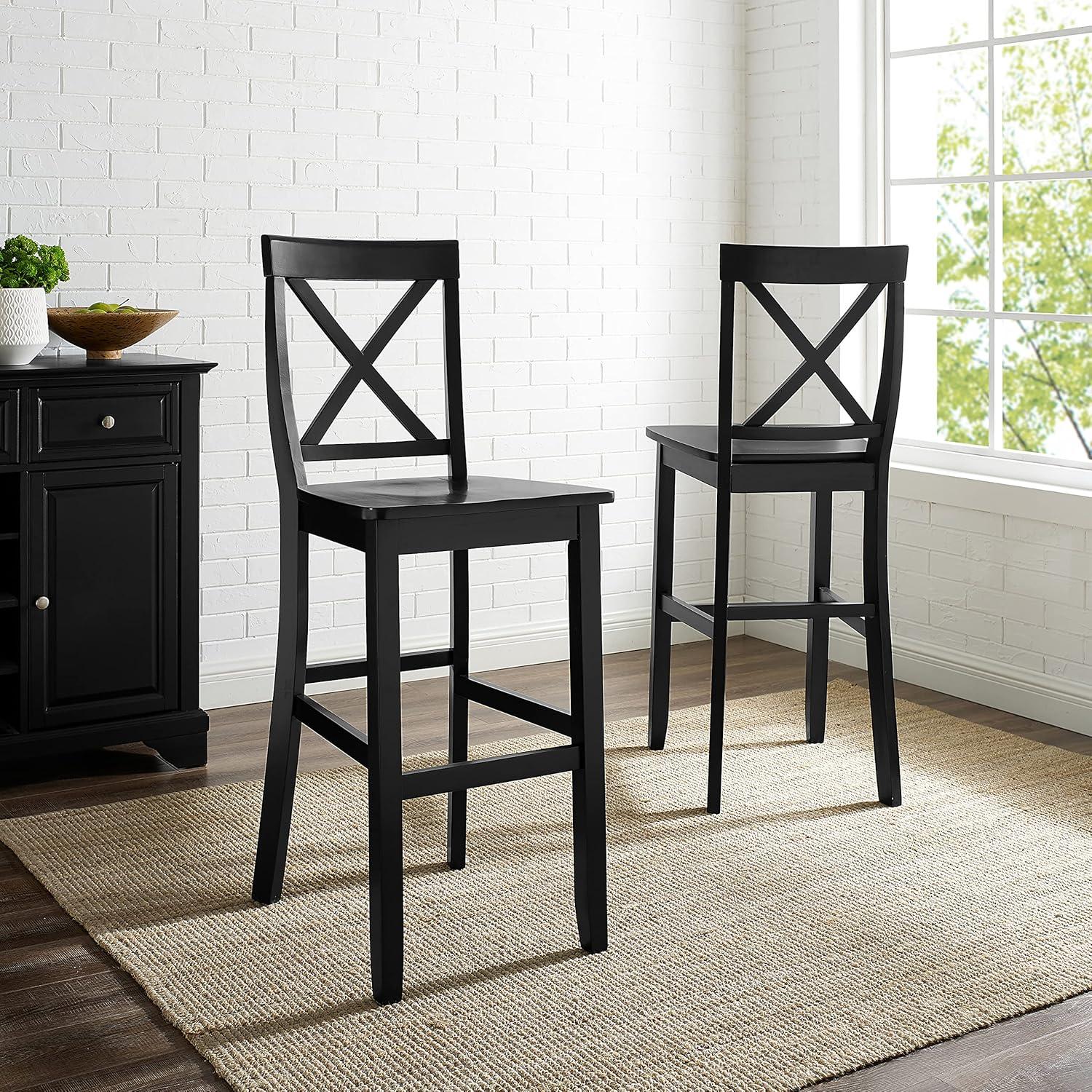 Set of 2 30" X-Back Barstools - Crosley