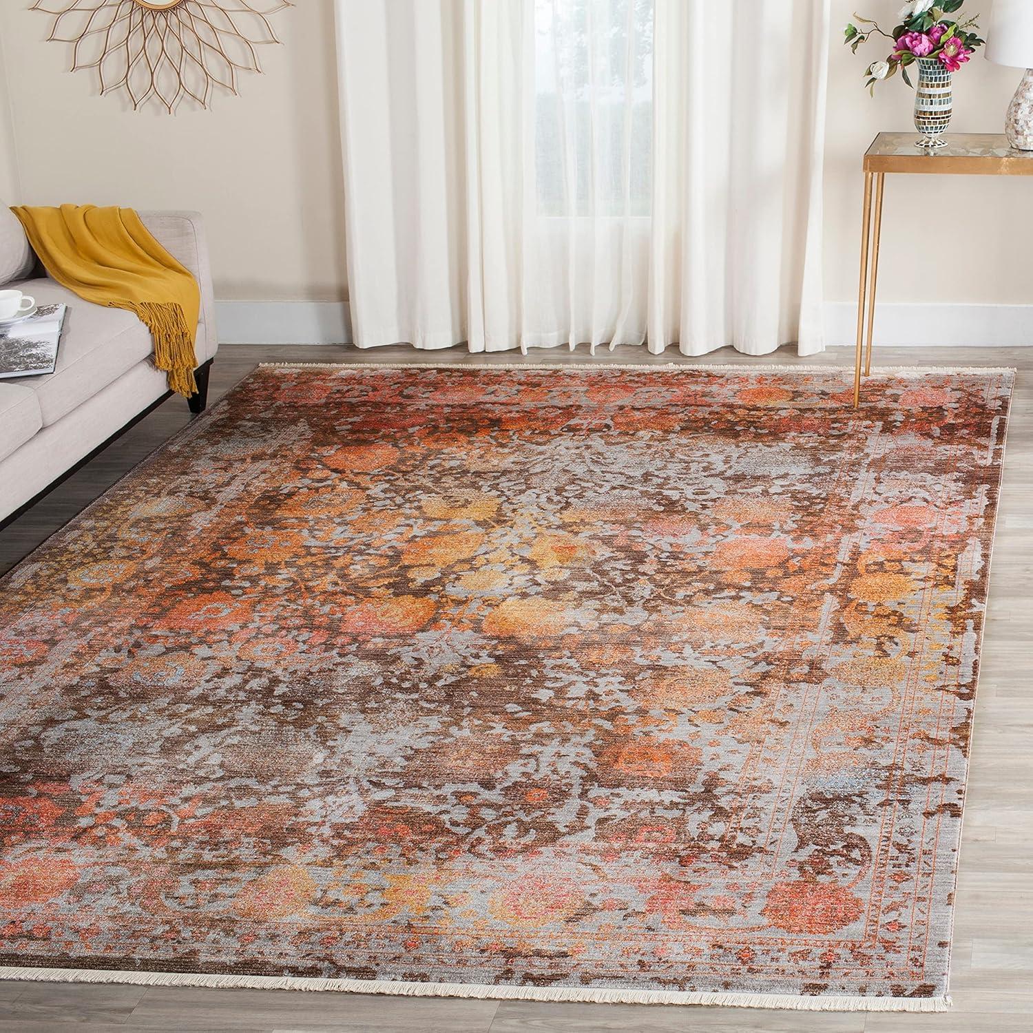 Vintage Persian VTP409 Power Loomed Indoor Area Rug - Light Grey/Multi - 9'x11'7" - Safavieh.