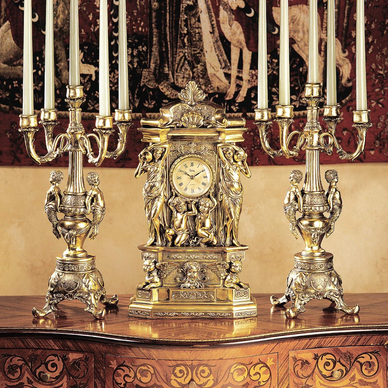 Design Toscano Grande Chateau Candelabra Pair