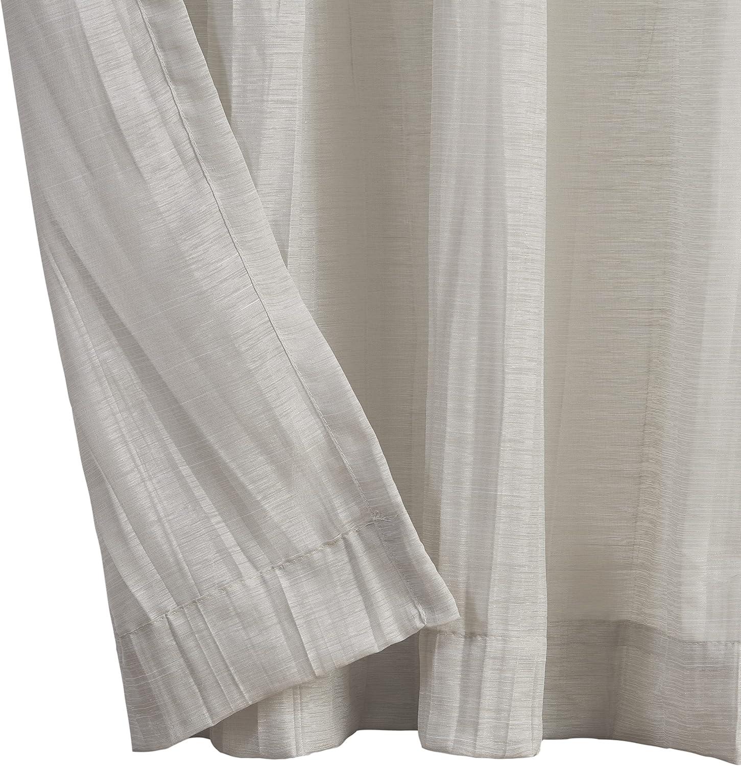 Nautica Cordelia Crushed Sheer Window Curtains (Set of 2)