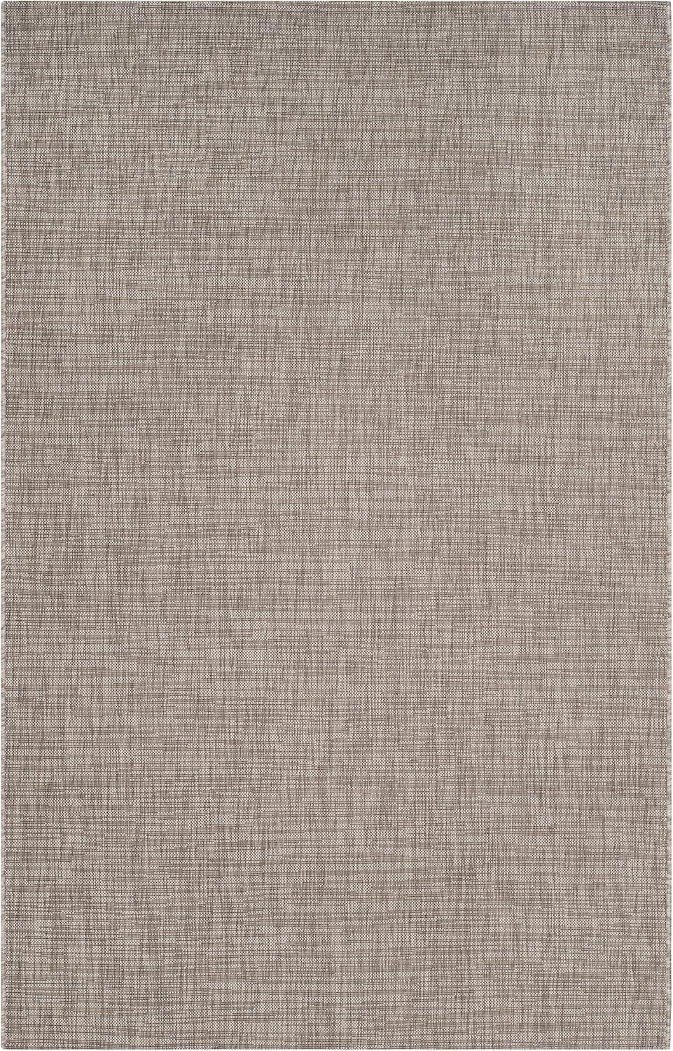 Light Brown 47"x67" Contemporary Easy-Care Outdoor Rug