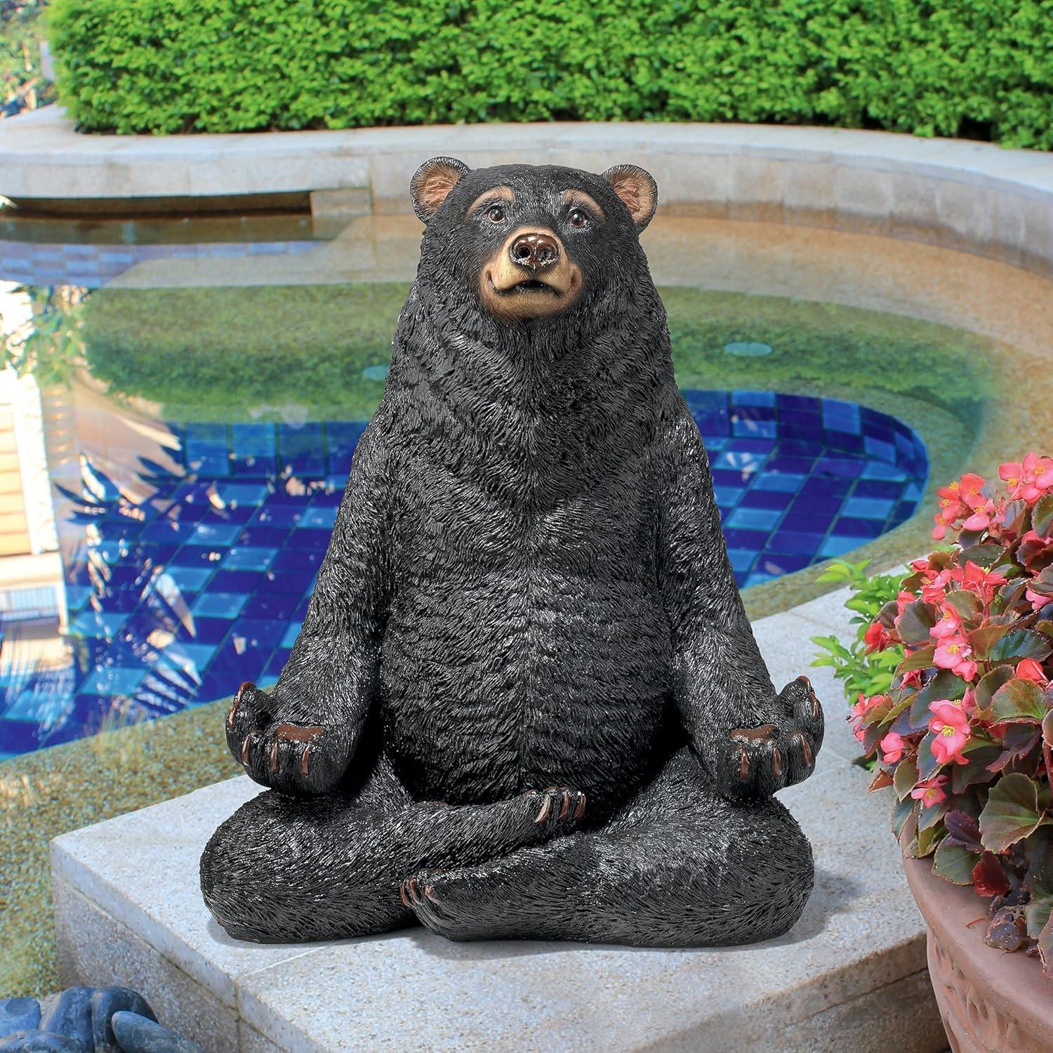 Being One with the Honey Zen Bear Statue