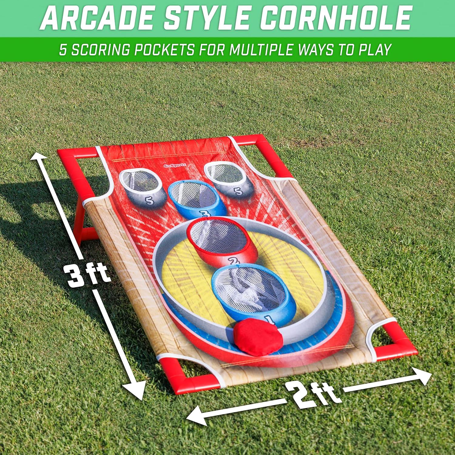 GoSports Gosports Cornhole Bean Bag Toss Game - Includes 1 Target, 8 Bean Bags, And Carrying Case