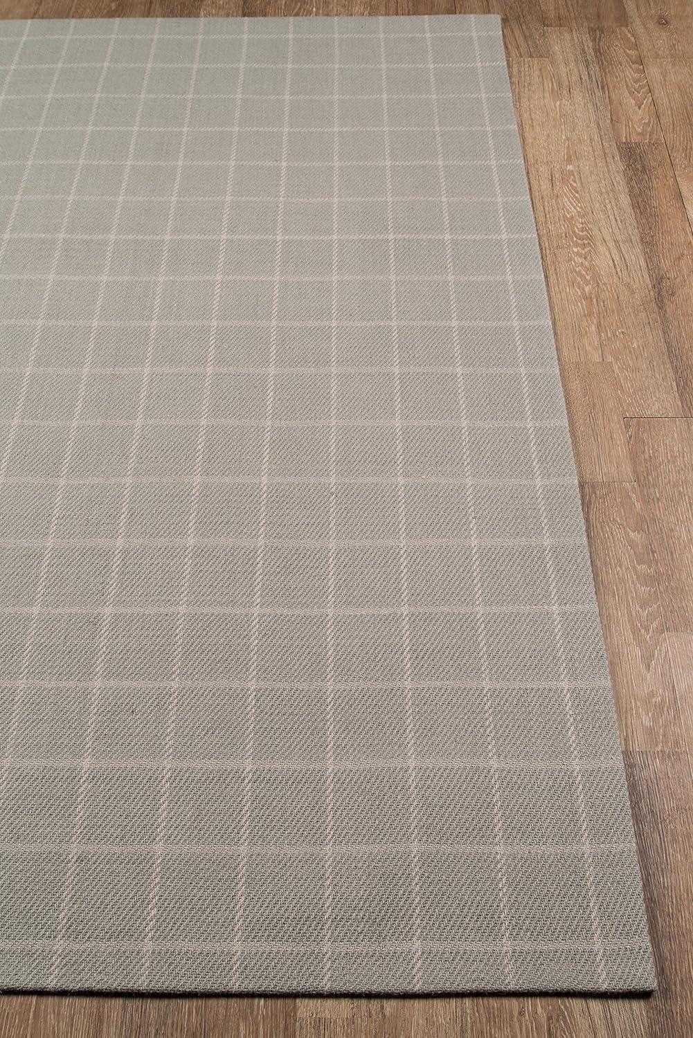 Rustic Handmade Gray Wool Runner Rug 2'3" x 8'