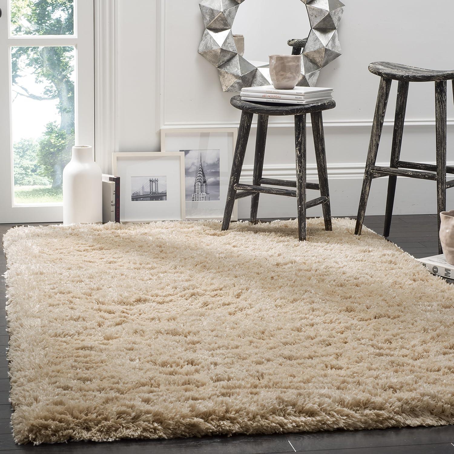 Polar Shag PSG800 Power Loomed Area Rug  - Safavieh