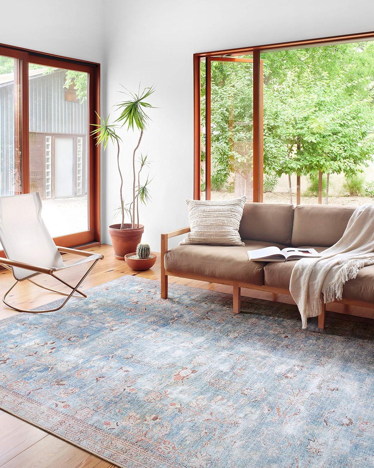 Loloi II Wynter WYN-06 Teal / Multi Oriental Area Rug 2'-6" x 9'-6"