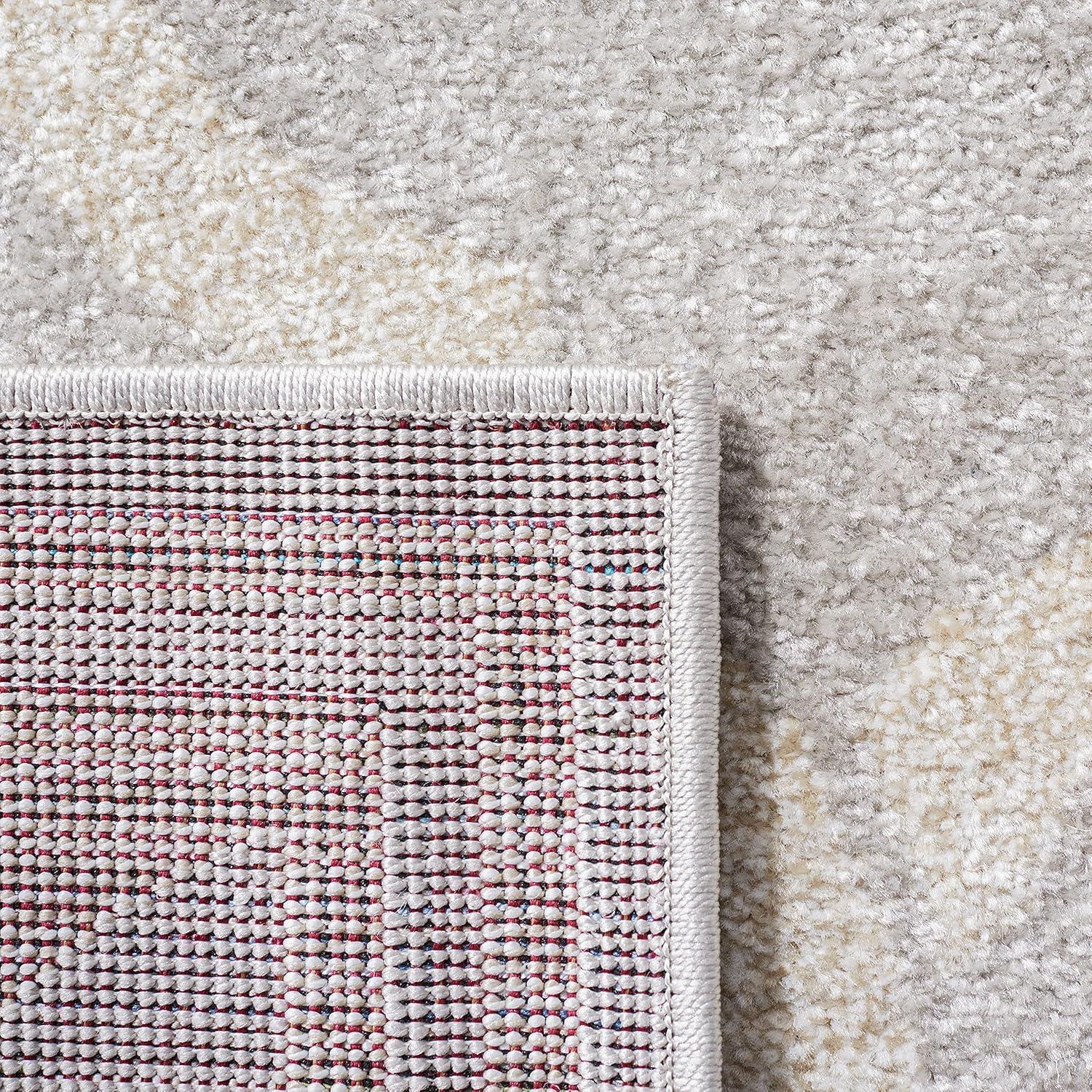 Amherst AMT415 Power Loomed Indoor Area Rug - Light Grey/Ivory - 5'3"x8' - Safavieh