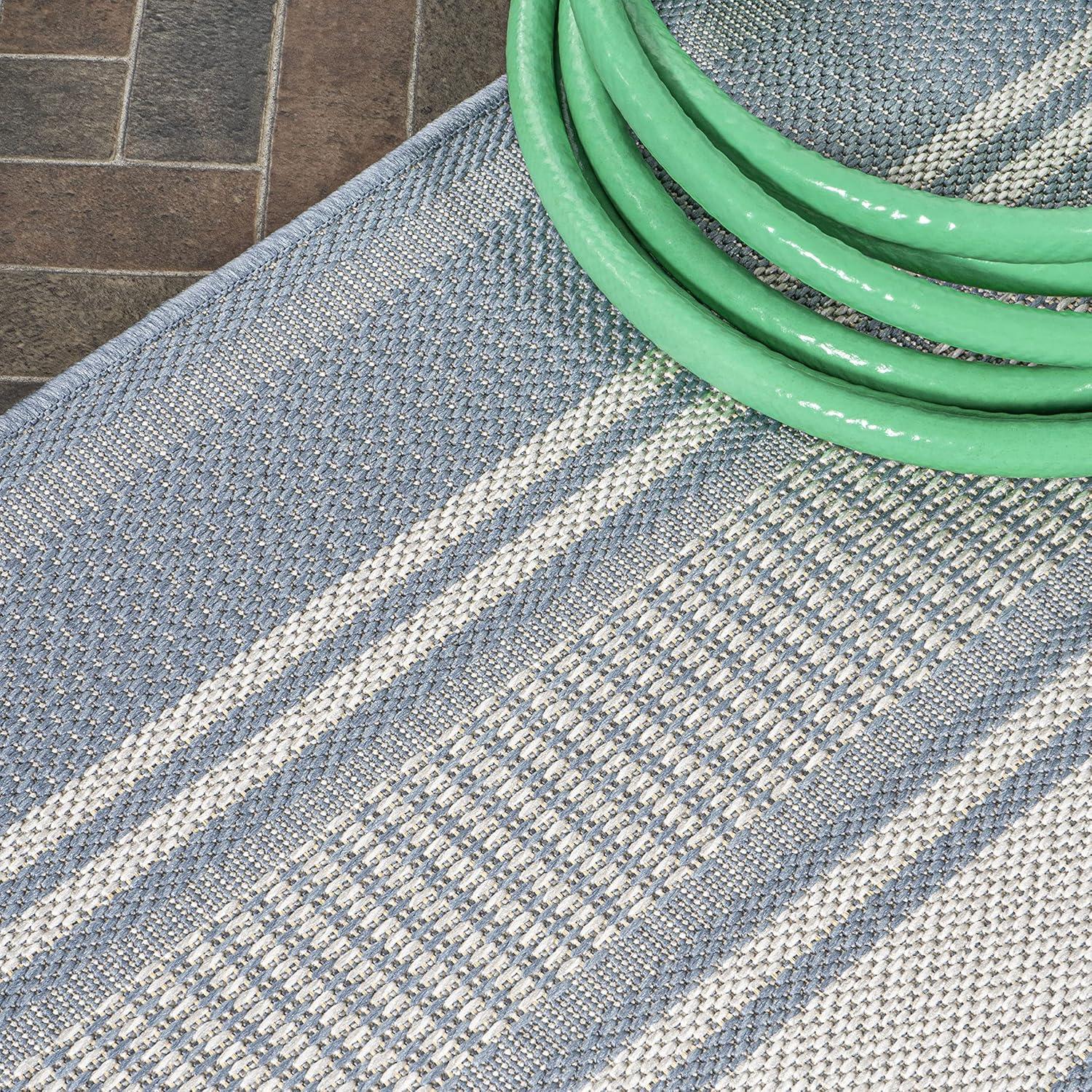 Haynes Modern Double Stripe Indoor/Outdoor Area Rug - JONATHAN Y