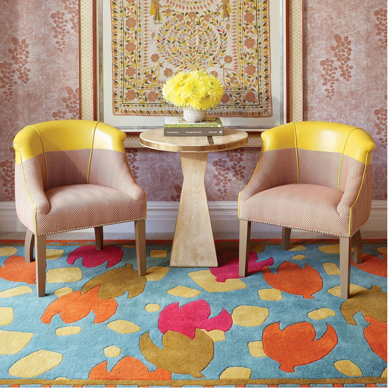 Ines Multi Hand Micro Hooked Wool Rug