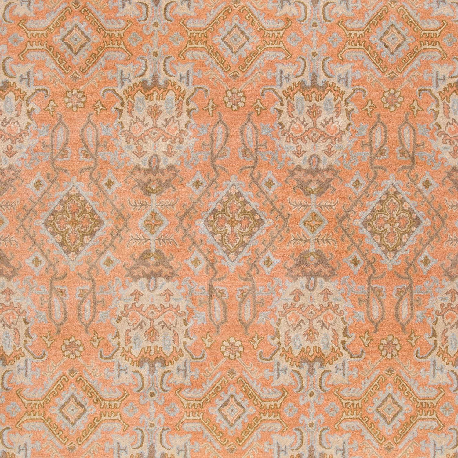 Wyndham WYD203 Hand Tufted Area Rug - Terracotta - 7'x7' - Safavieh.