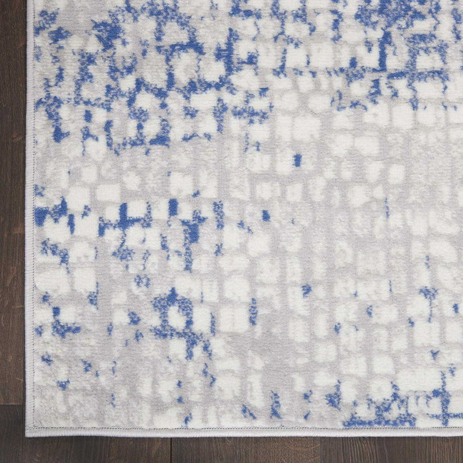 Nourison Whimsicle WHS07 Indoor only Area Rug - Grey Blue 4' x 6'