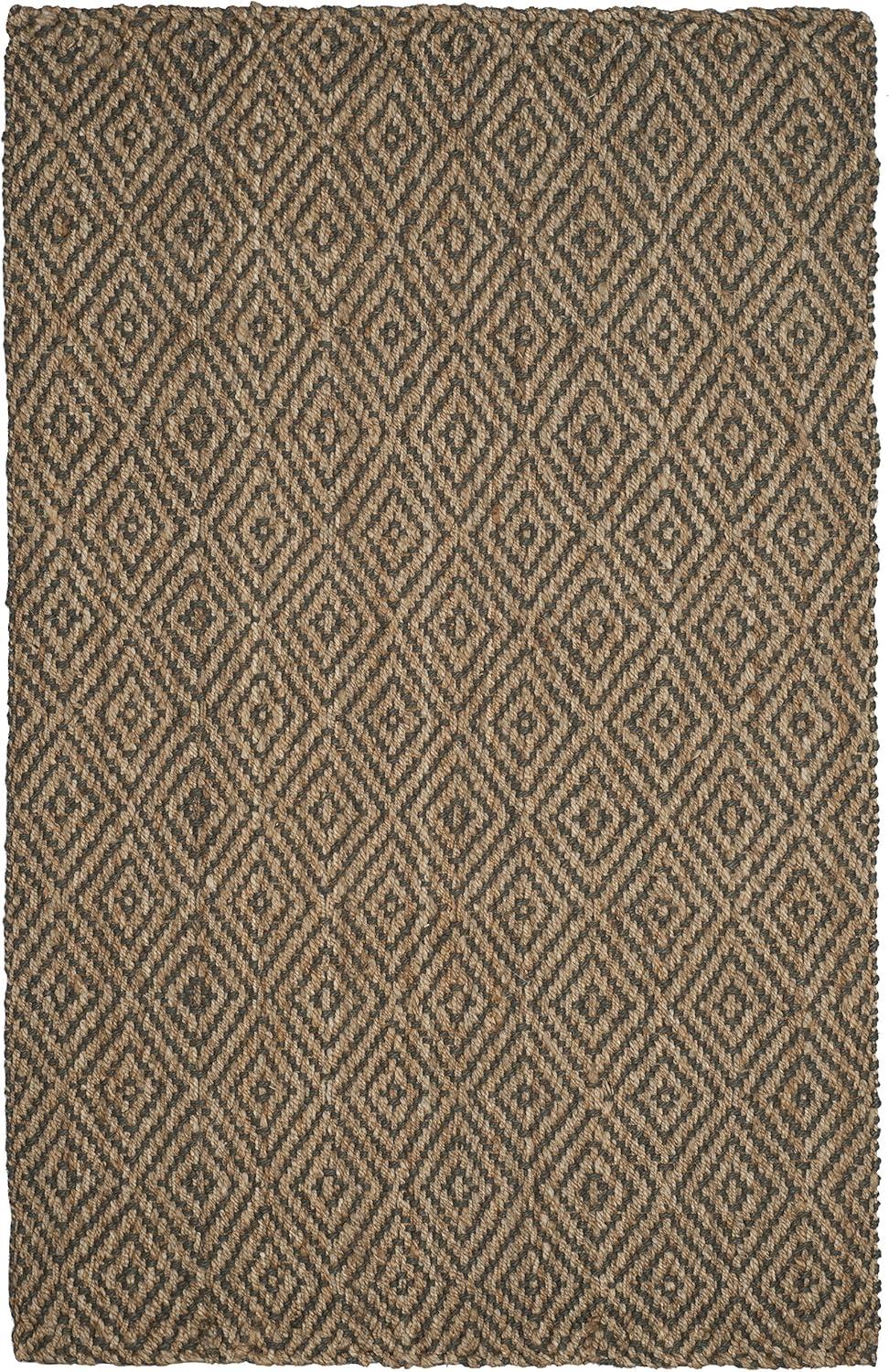 Natural Fiber NF181 Hand Woven Indoor Accent Rug - Natural/Grey - 2'3"x4' - Safavieh.