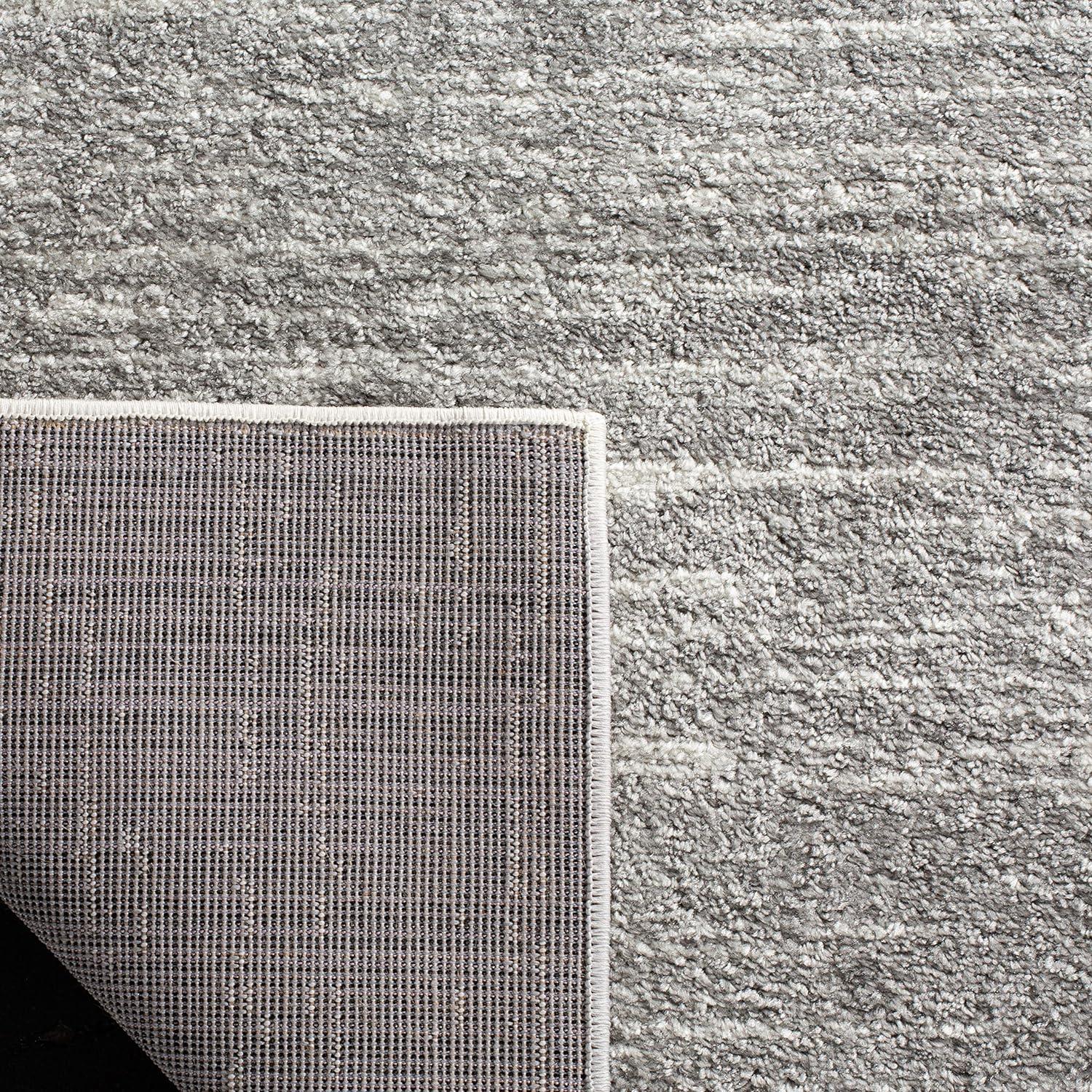 SAFAVIEH Adirondack Esmond Abstract Area Rug, Ivory/Silver, 3' x 3' Square