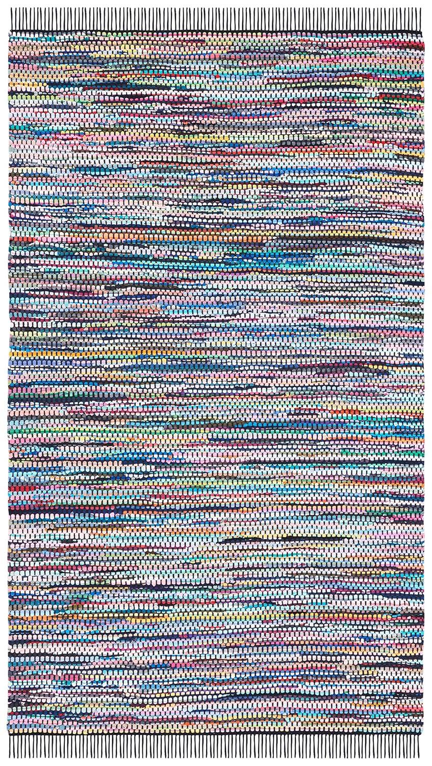 Montauk MTK251 Hand Woven, Flat Weave Indoor Accent Rug - Black/Pink - 3'x5' - Safavieh