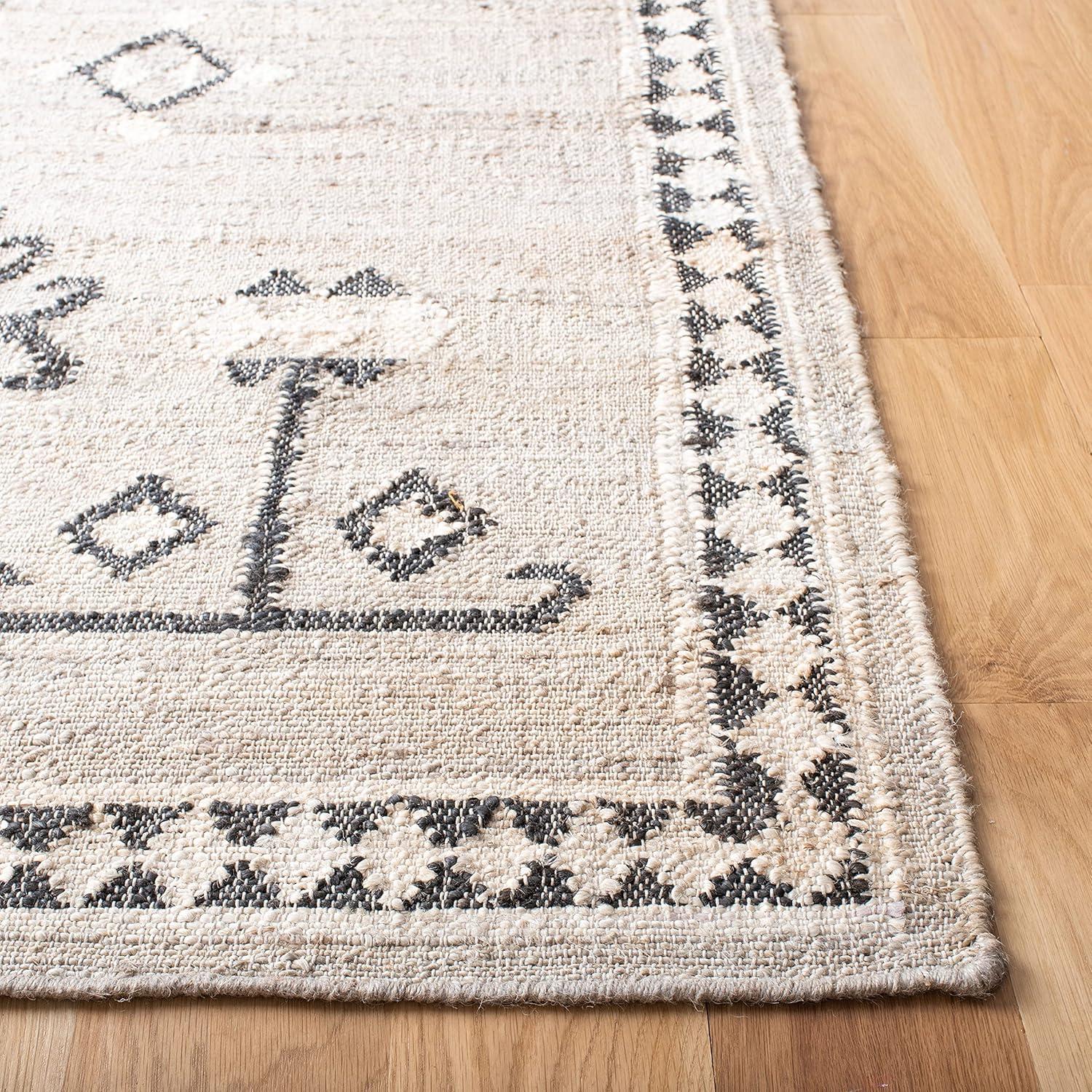 SAFAVIEH Kilim Lisette Tribal Area Rug, Grey/Black, 9' x 12'