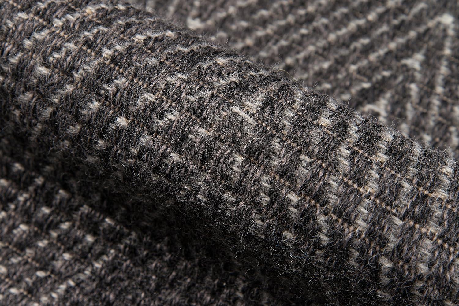 2'x3' Zig Zag Loomed Accent Rug Charcoal - Momeni: Contemporary Indoor/Outdoor Low Pile Area Rug, Machine Made