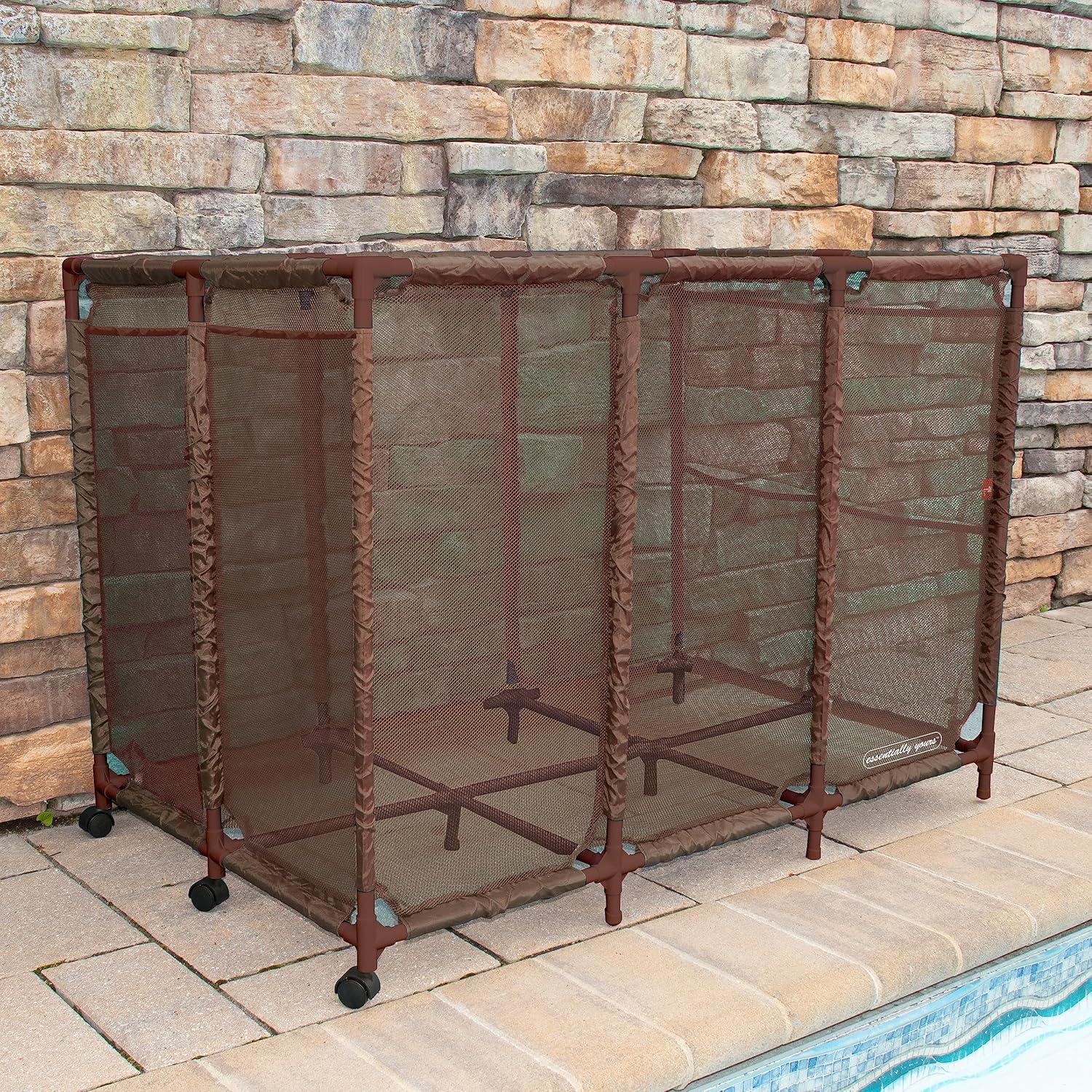 Essentially Yours Essentially Yours 50'' W 0 Gallons Water Resistant Plastic Deck Box with Wheels