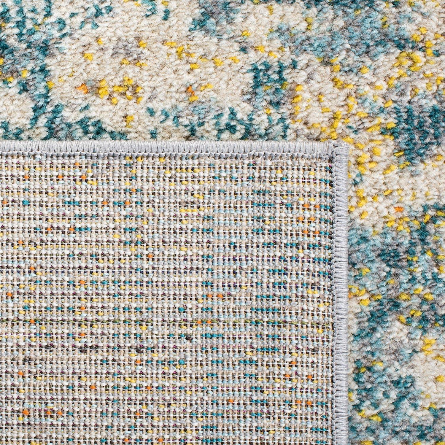 Madison MAD457 Power Loomed Indoor Area Rug - Grey/Blue - 9'x12' - Safavieh