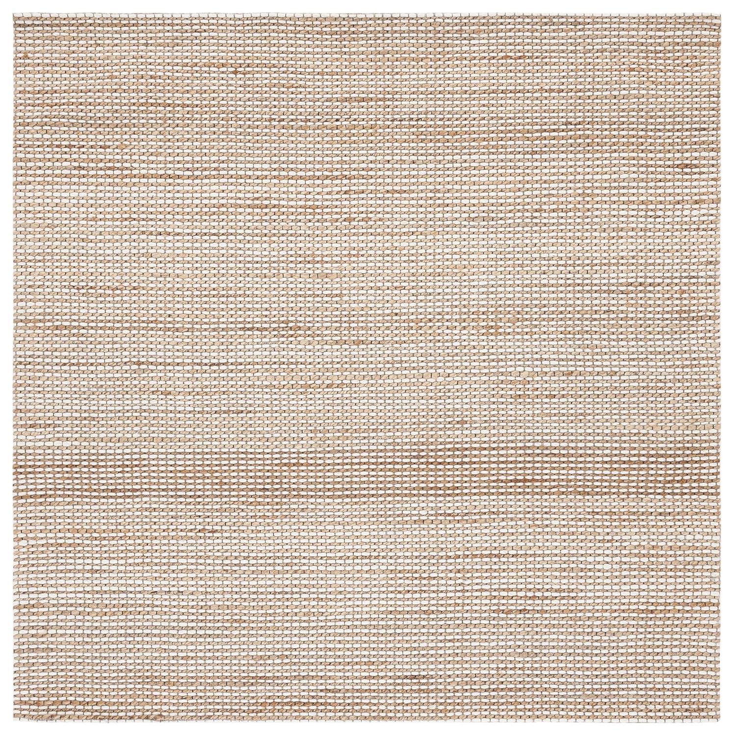 Natural Fiber NFB553 Hand Tufted Area Rug - Natural/Ivory - 4'x4' - Safavieh.