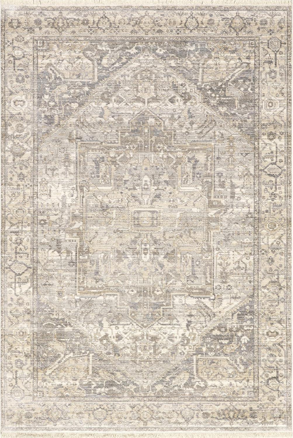 Nuloom Harriet Vintage Medallion Fringe Indoor Area Rug