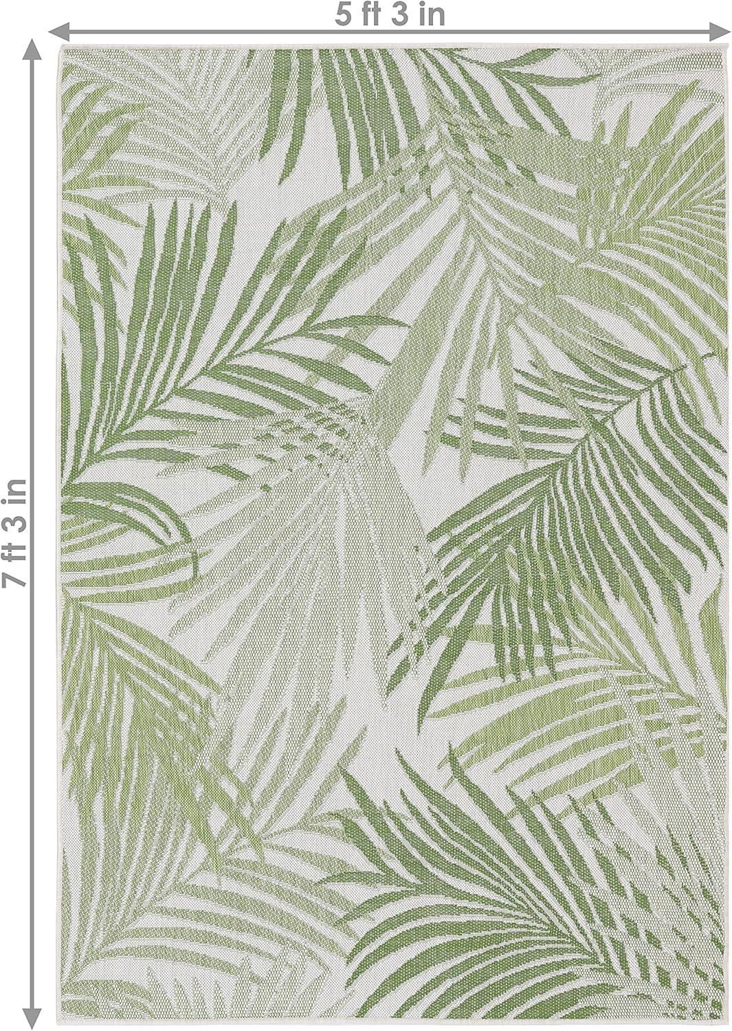 Sunnydaze Tropical Illusions Indoor and Outdoor Patio Area Rug