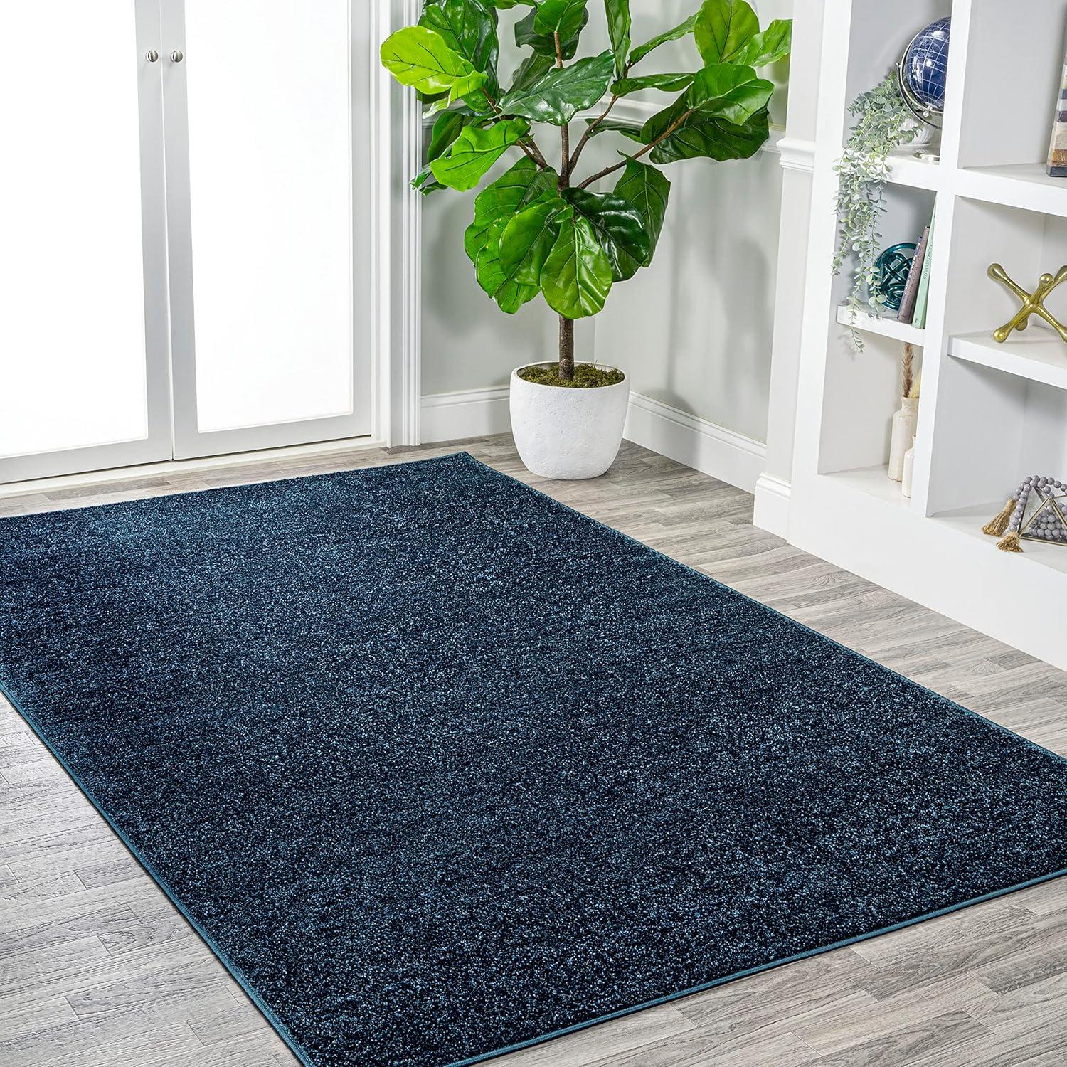 Haze Solid Low-Pile Indoor Area Rug - JONATHAN Y