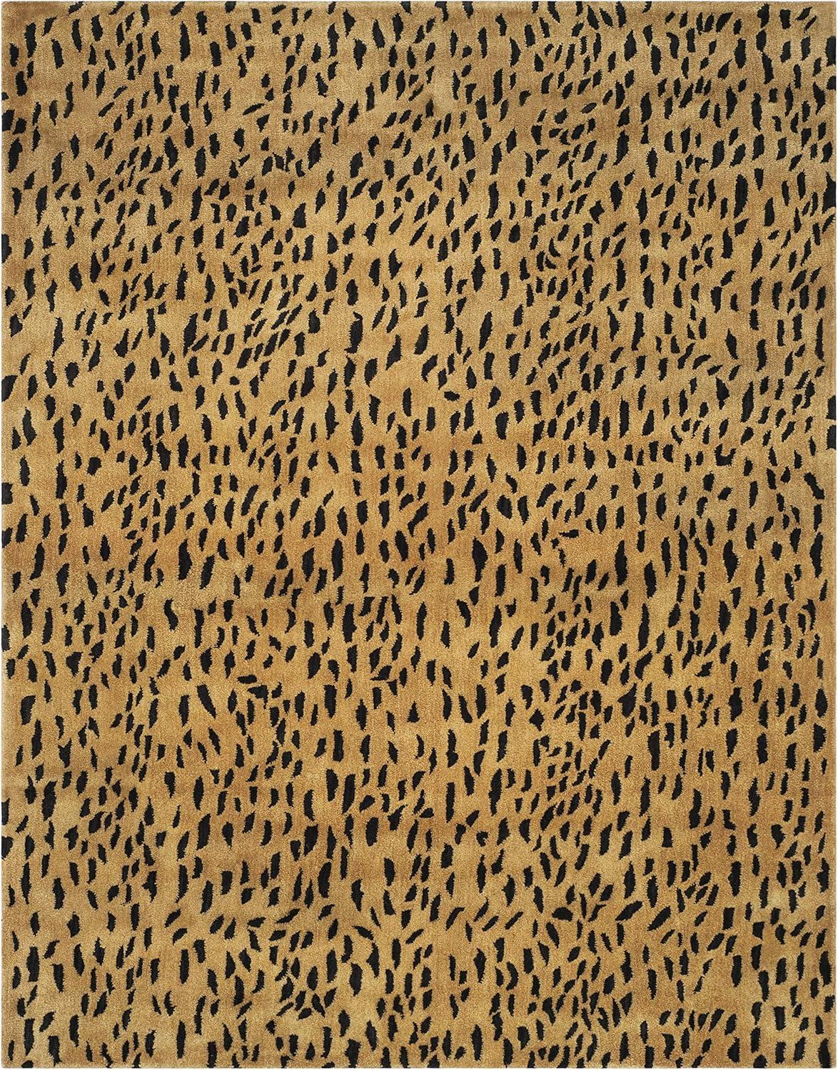 SAFAVIEH Soho Ardi Dotted Wool Area Rug, Beige/Brown, 9'6" x 13'6"