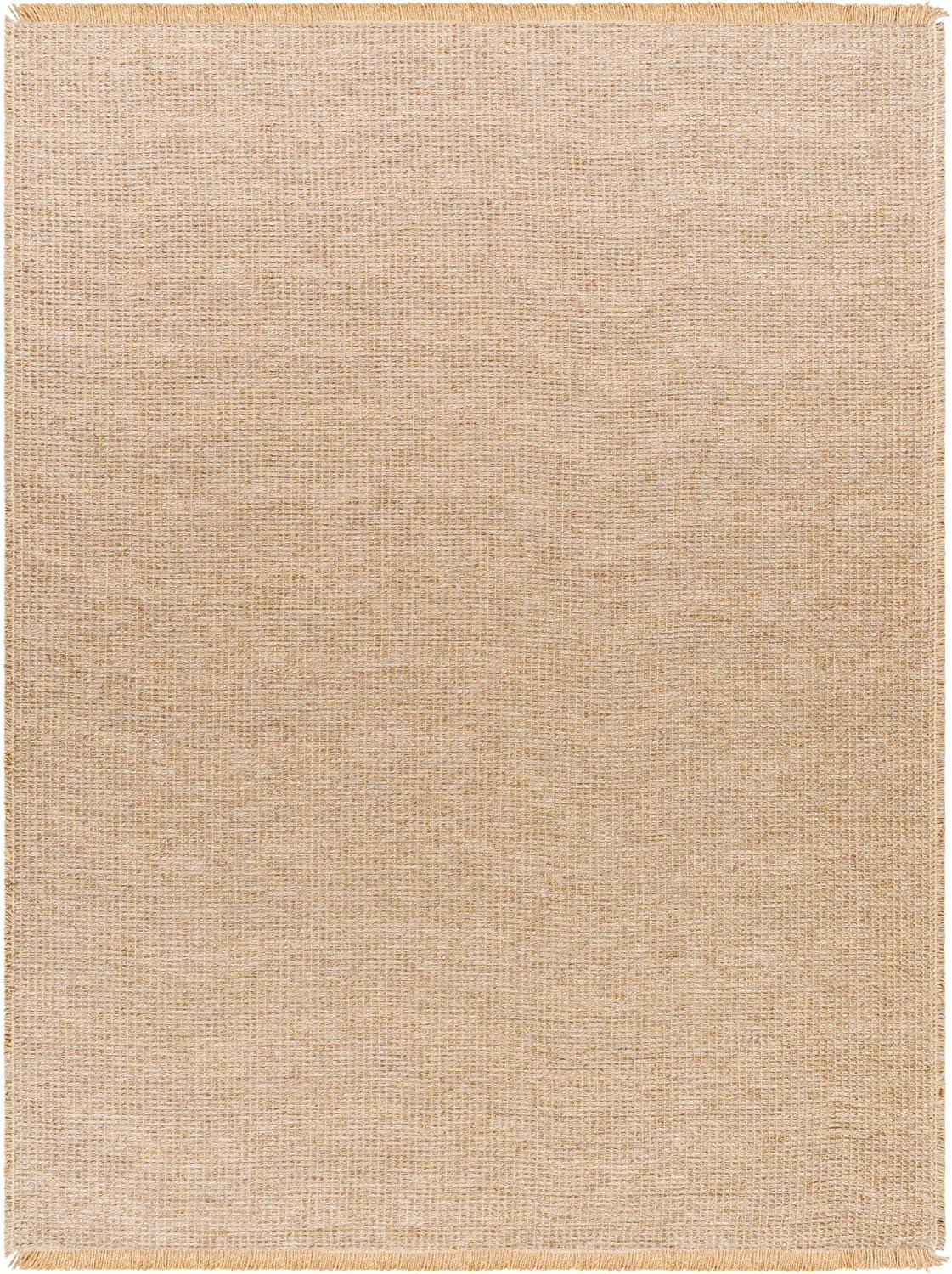 Kimi Light Brown Flat Woven Reversible Area Rug, 7'10" x 10'