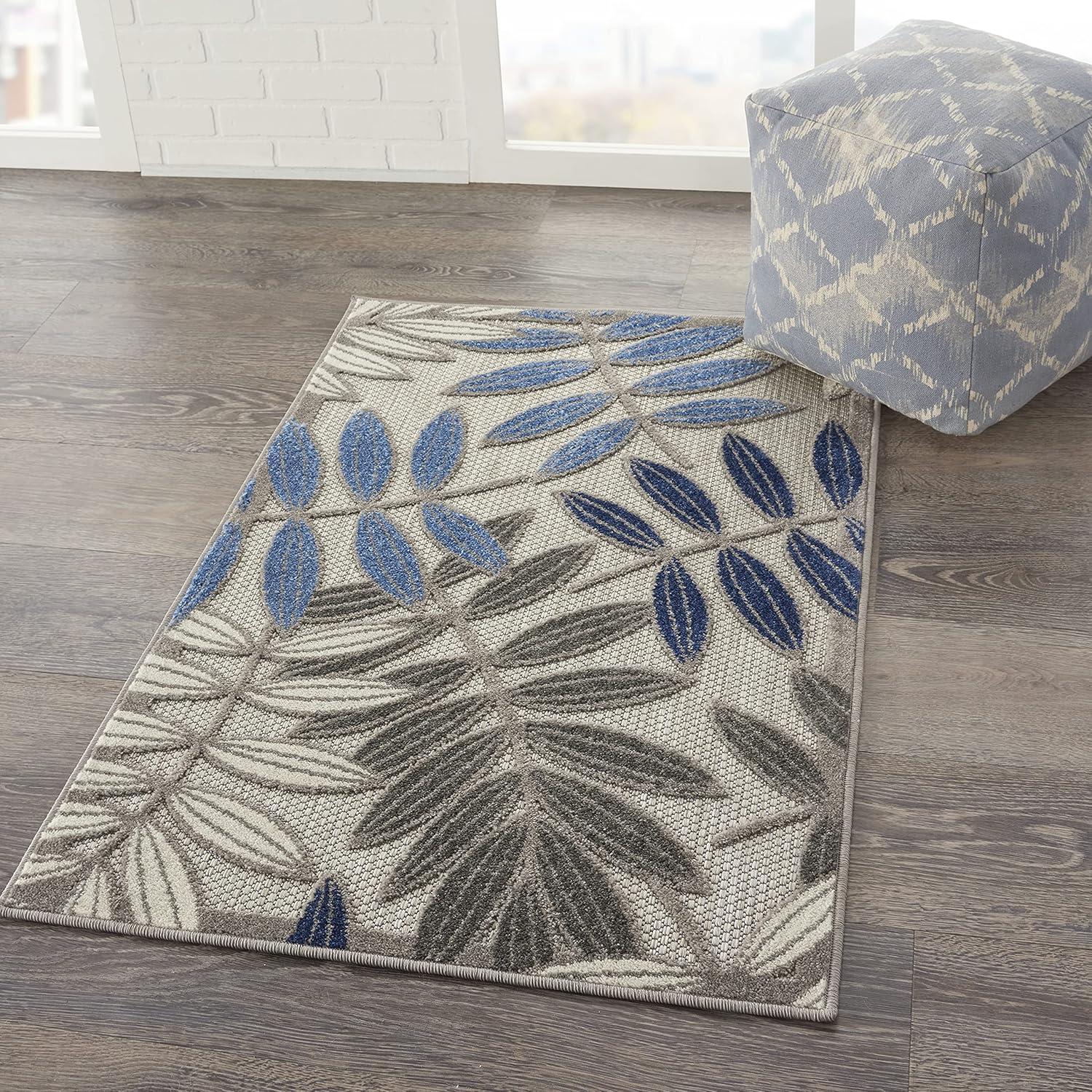 Nourison Aloha Floral Leaf Outdoor Area Rug