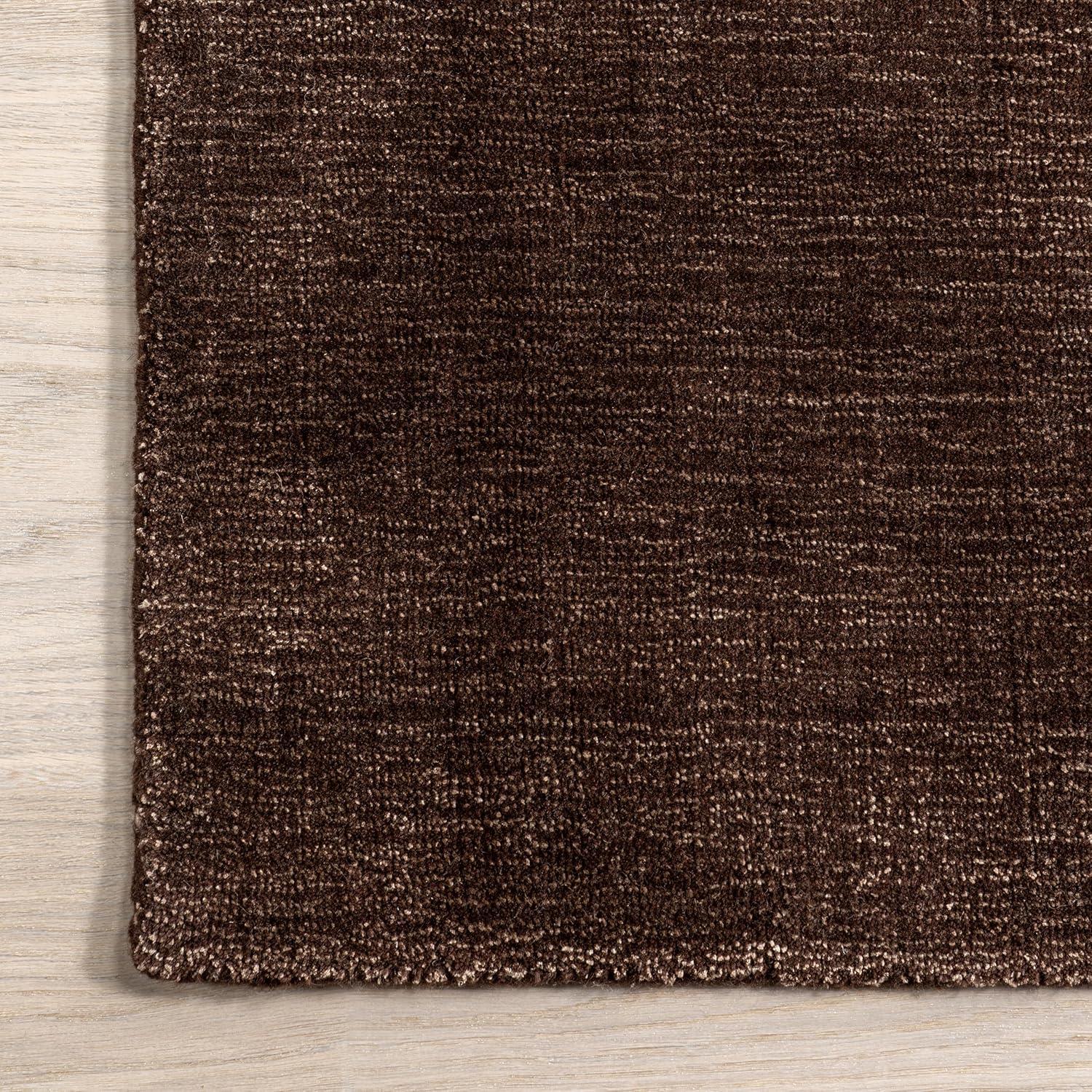 Nuloom Arrel Speckled Wool-Blend Area Rug, 4' x 6', Truffle Brown