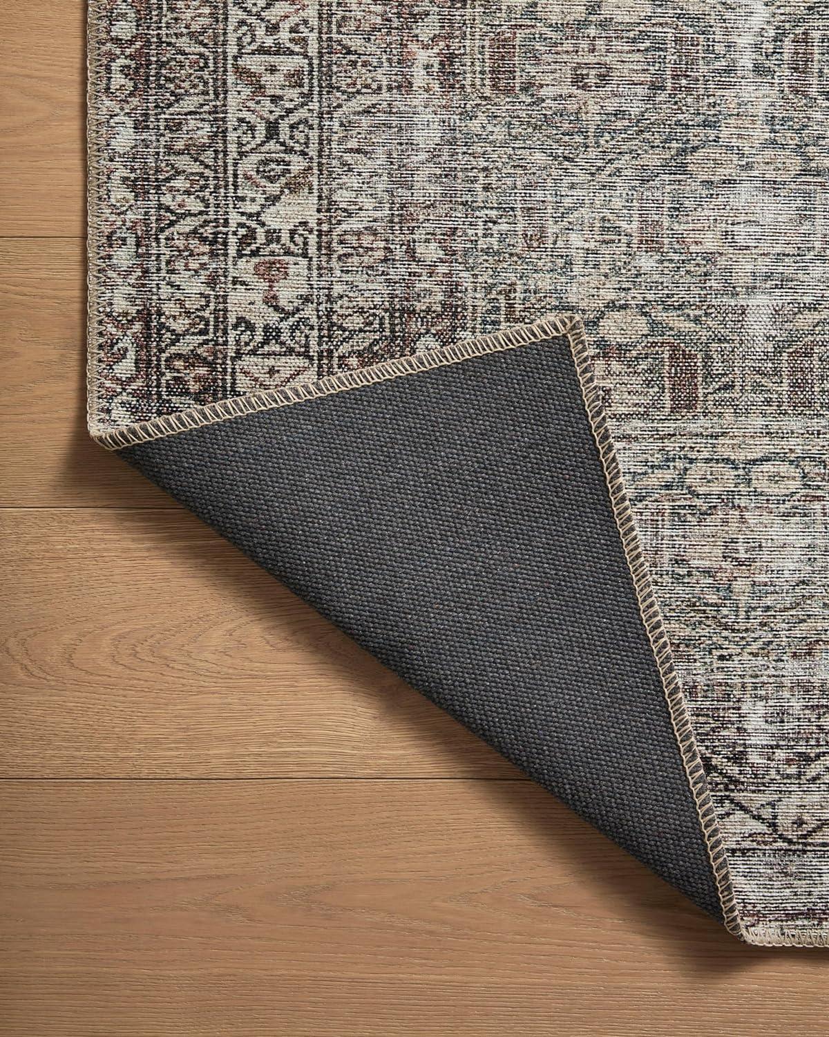 Georgie Moss and Bark 5' x 7'6" Stain-Resistant Area Rug