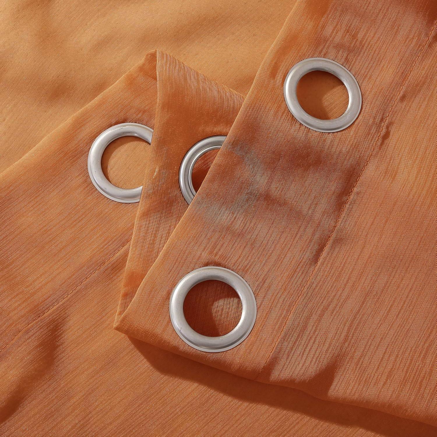 Dainty Home Solid Sheer Curtains for Living Room and Bedroom 110"W x 84"L Window Sheers Window Drapes (Set of 2)