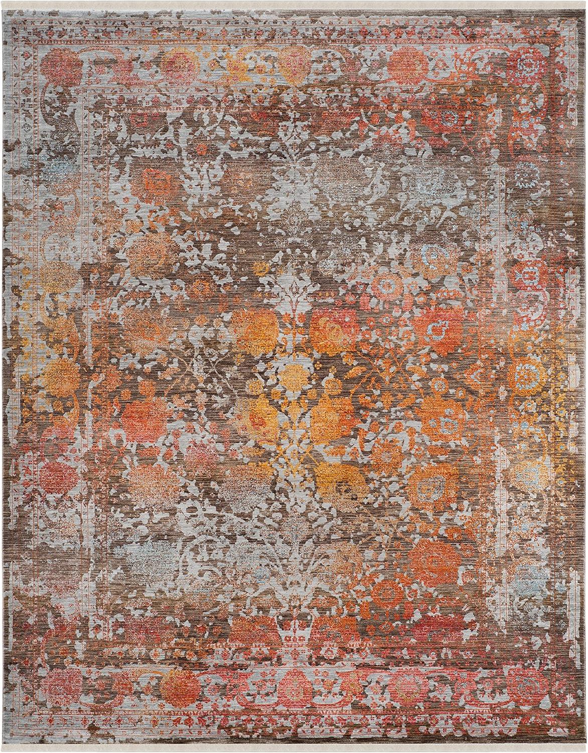 Vintage Persian VTP409 Power Loomed Indoor Area Rug - Brown/Multi - 5'x7'6" - Safavieh.