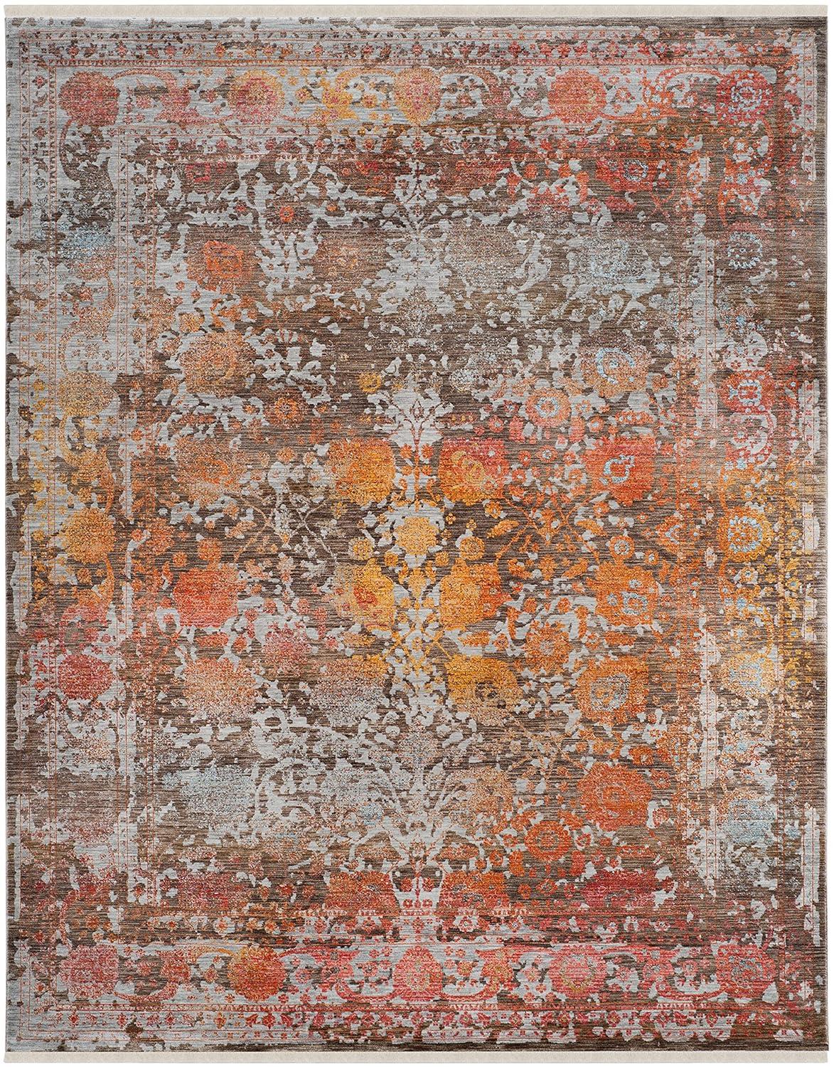 Vintage Persian VTP409 Power Loomed Indoor Area Rug - Brown/Multi - 5'x7'6" - Safavieh.