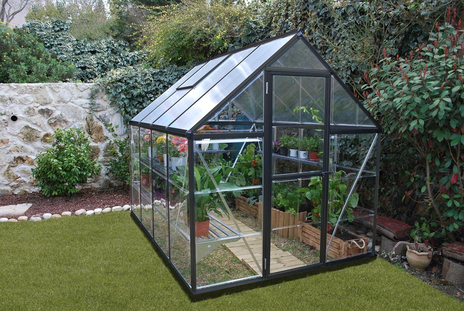 Palram - Canopia Hybrid Polycarbonate Hobby Greenhouse