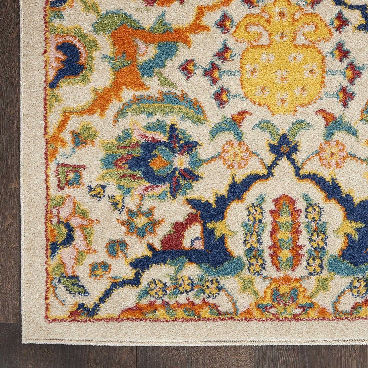 Nourison Allur Boho Indoor Area Rug Ivory Multicolor 7' x 10'