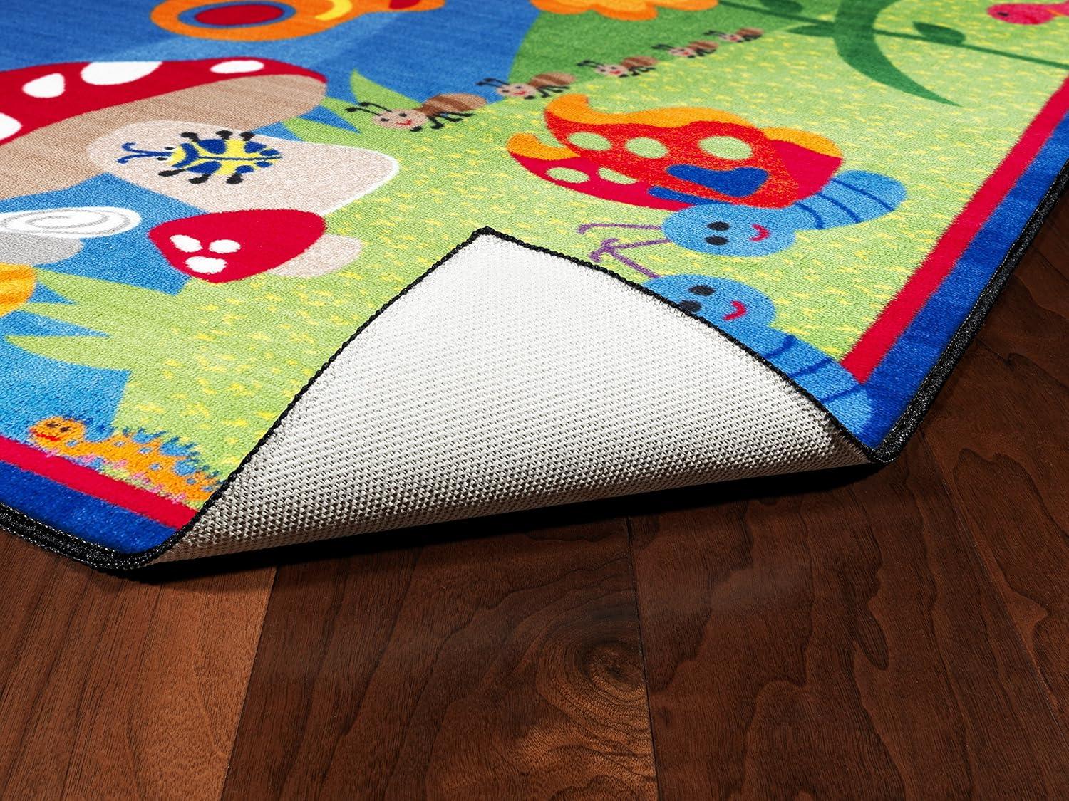 Flagship Carpets Cutie Bugs Kids and Baby Non Slip Area Rug, 3' x 5'