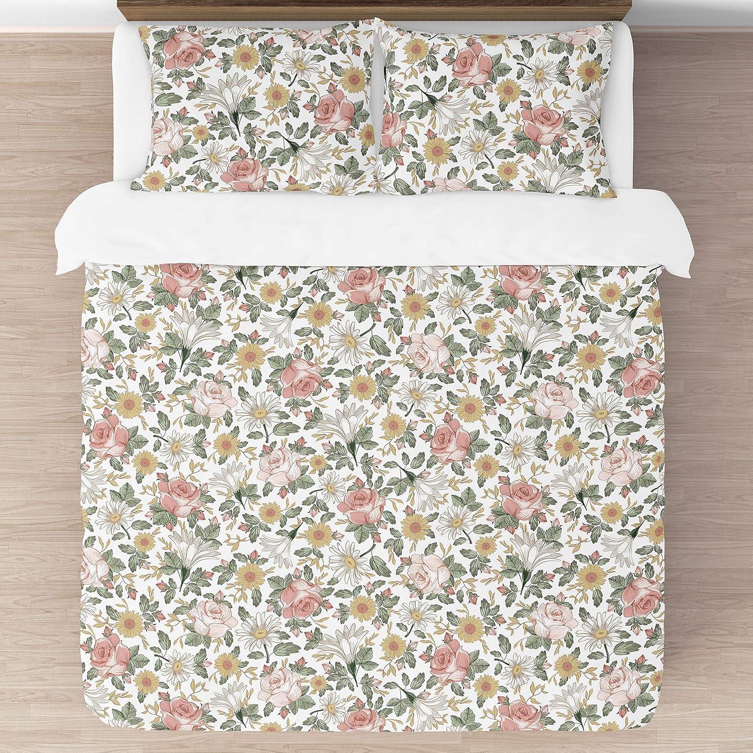 Vintage Floral Comforter Set