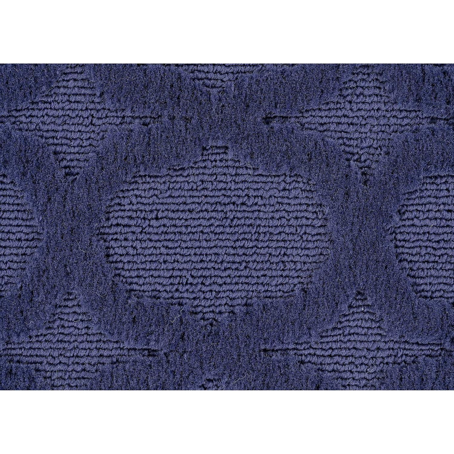 Garland Rug Garden Trellis Polypropylene Navy Square Indoor/Outdoor Area Rug, 6' x 6'