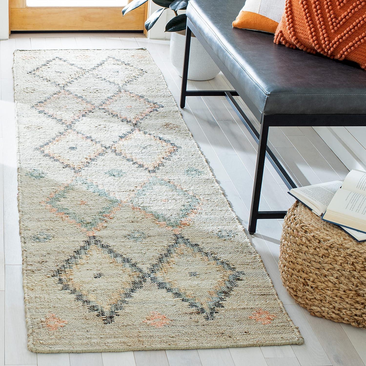 Kilim KLM753 Hand Loomed Runner Rug - Beige/Gold - 2'3"x9' - Safavieh.