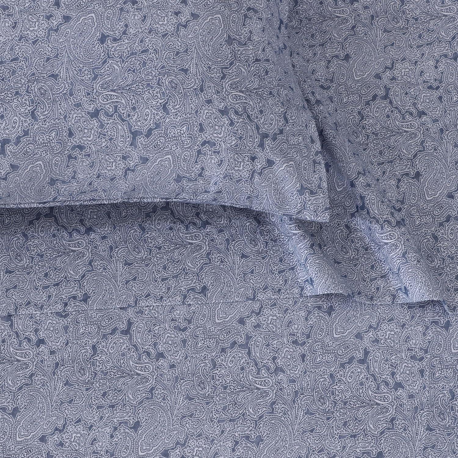 Tribeca Living Flannel Paisley Sheet Set