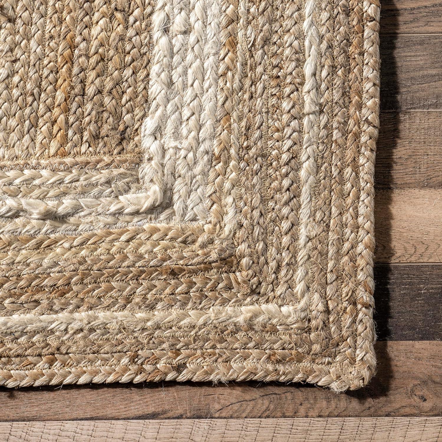 Nuloom Rikki Coastal Braided Jute Area Rug