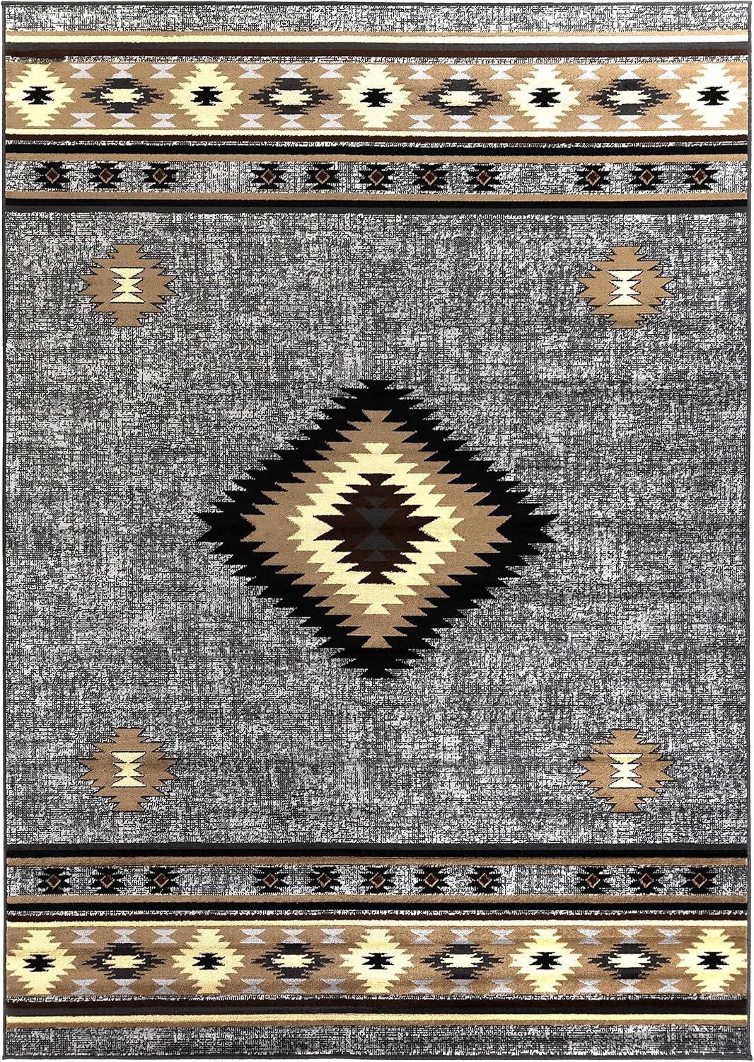 Hauteloom Buckhaven Brown Aztec Carpet