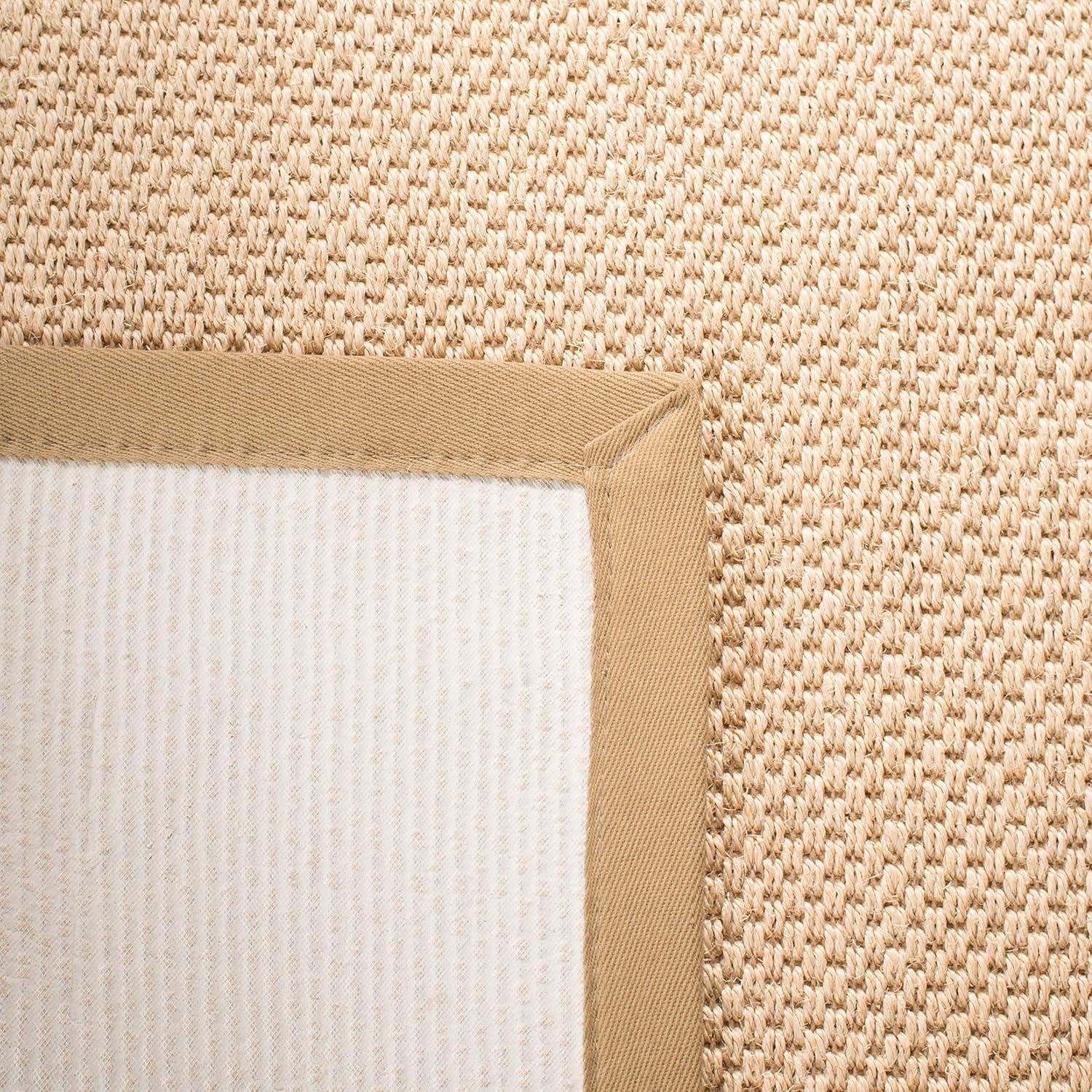 Natural Fiber NF141 Power Loomed Indoor Area Rug - Maize/Linen - 4'x6' - Safavieh