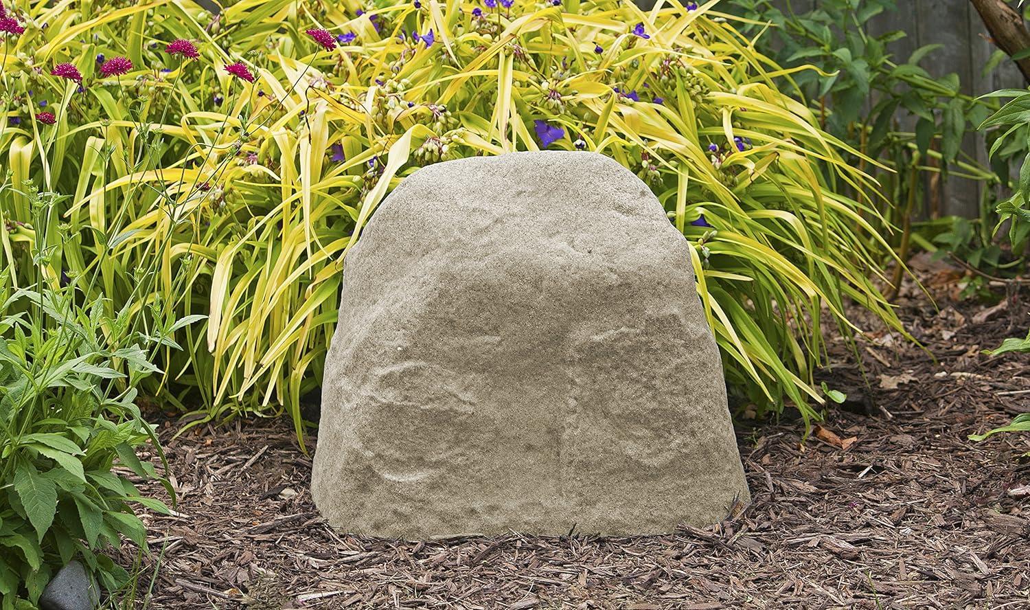 16.5" Resin Medium River Rock Statuary - Sand - Emsco